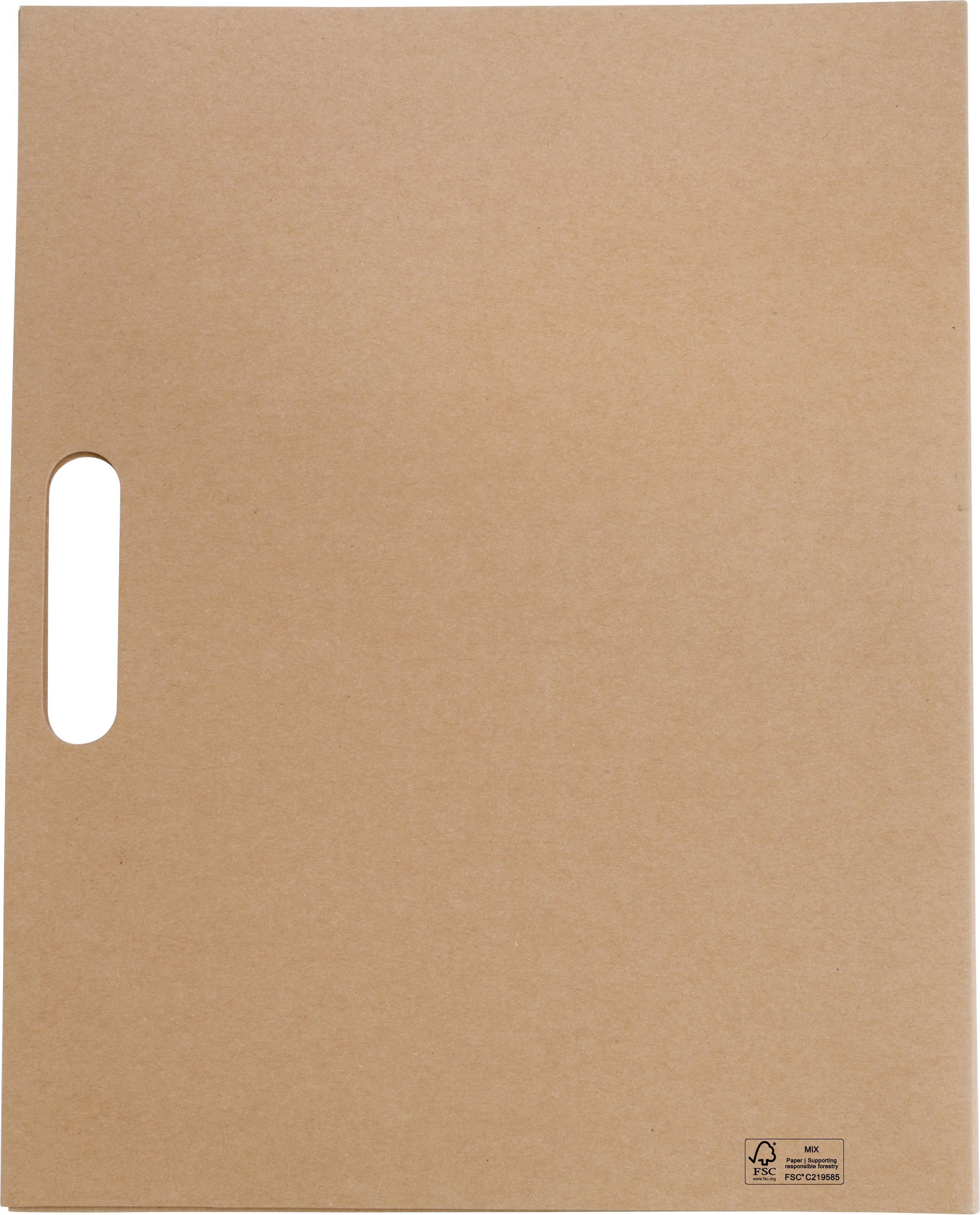 Vue 10 de Pochette de notes adhésives Charlie | Carton recyclé | A4