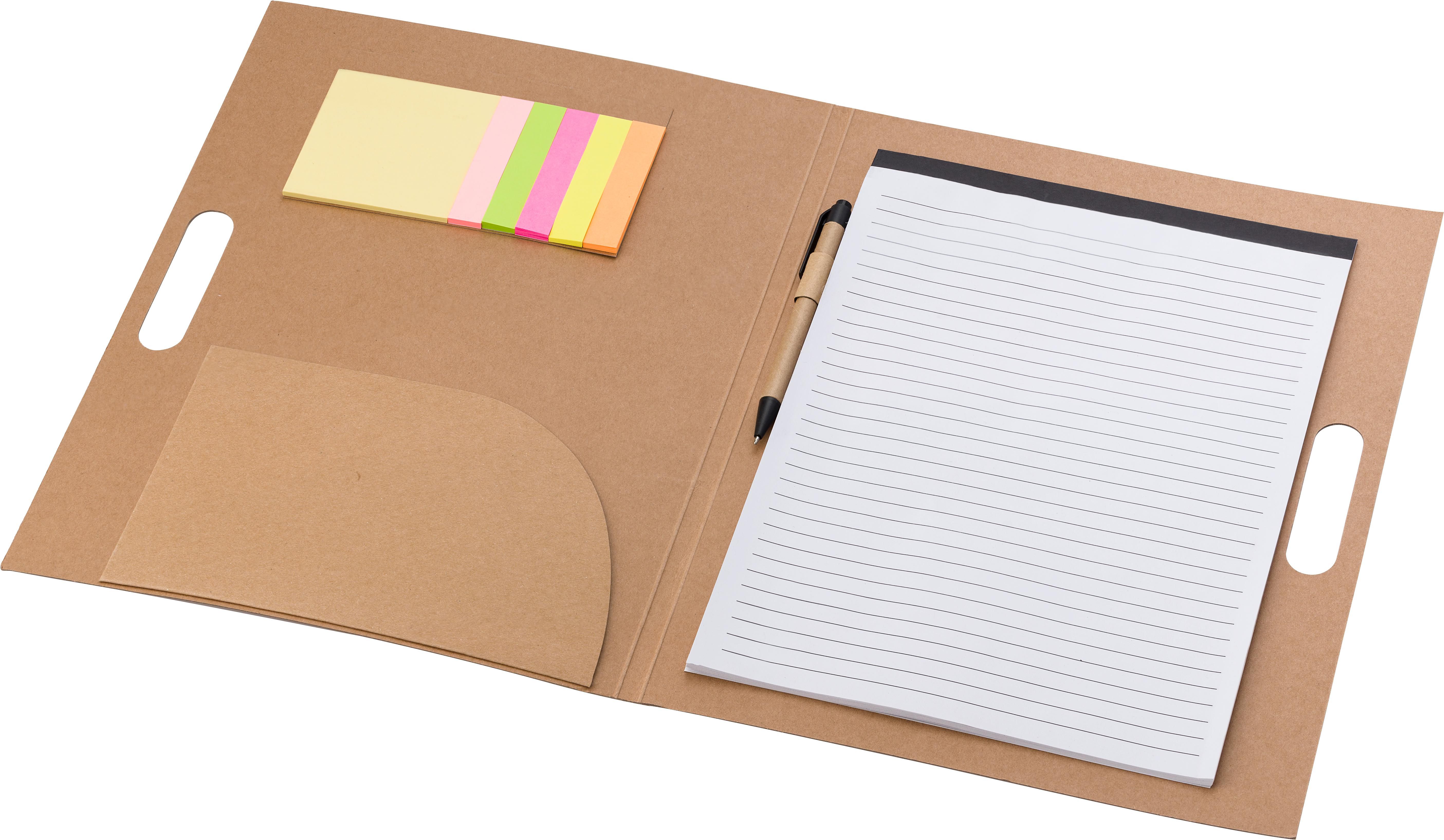 Vue 8 de Pochette de notes adhésives Charlie | Carton recyclé | A4