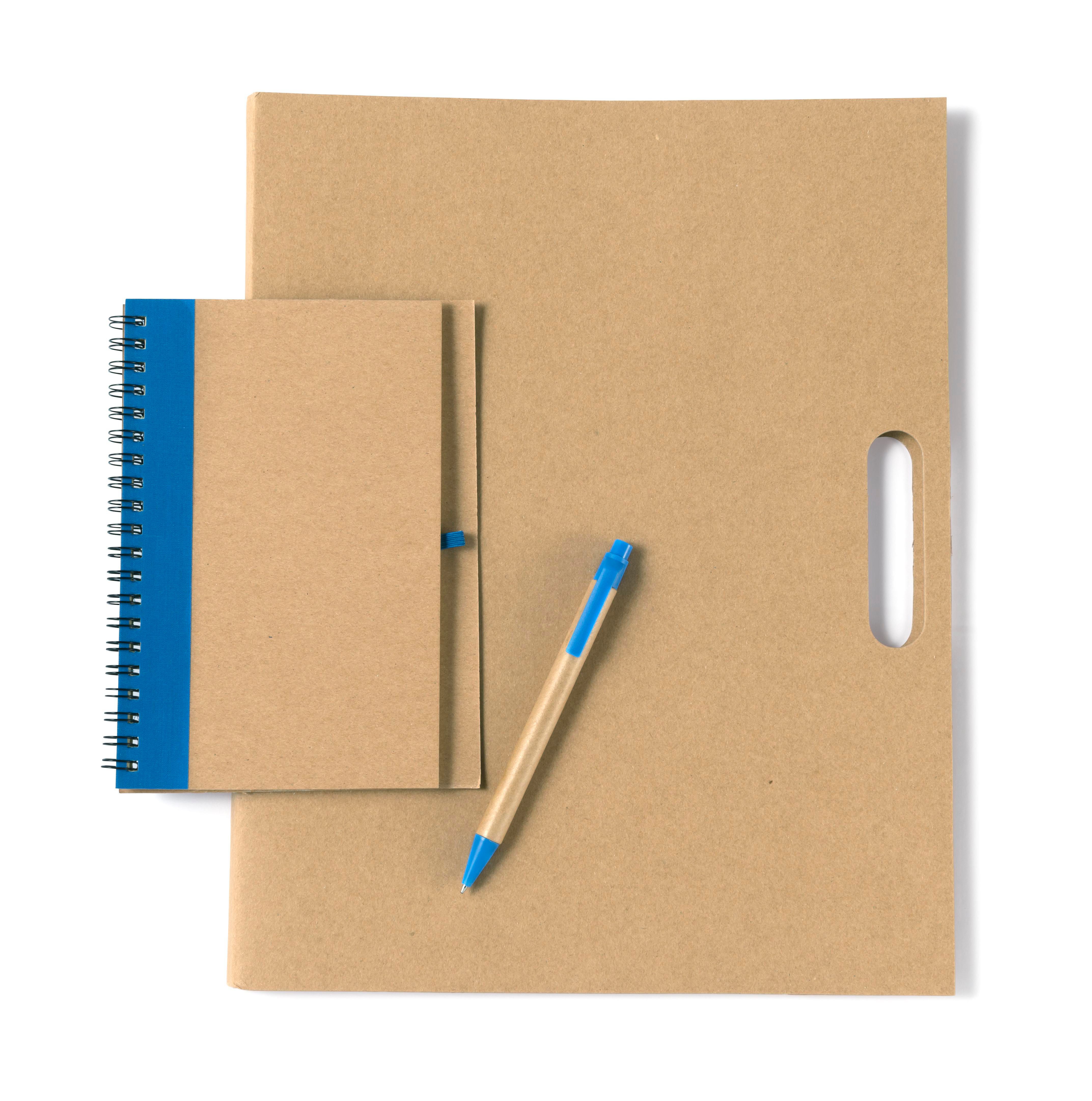 Vue 9 de Pochette de notes adhésives Charlie | Carton recyclé | A4
