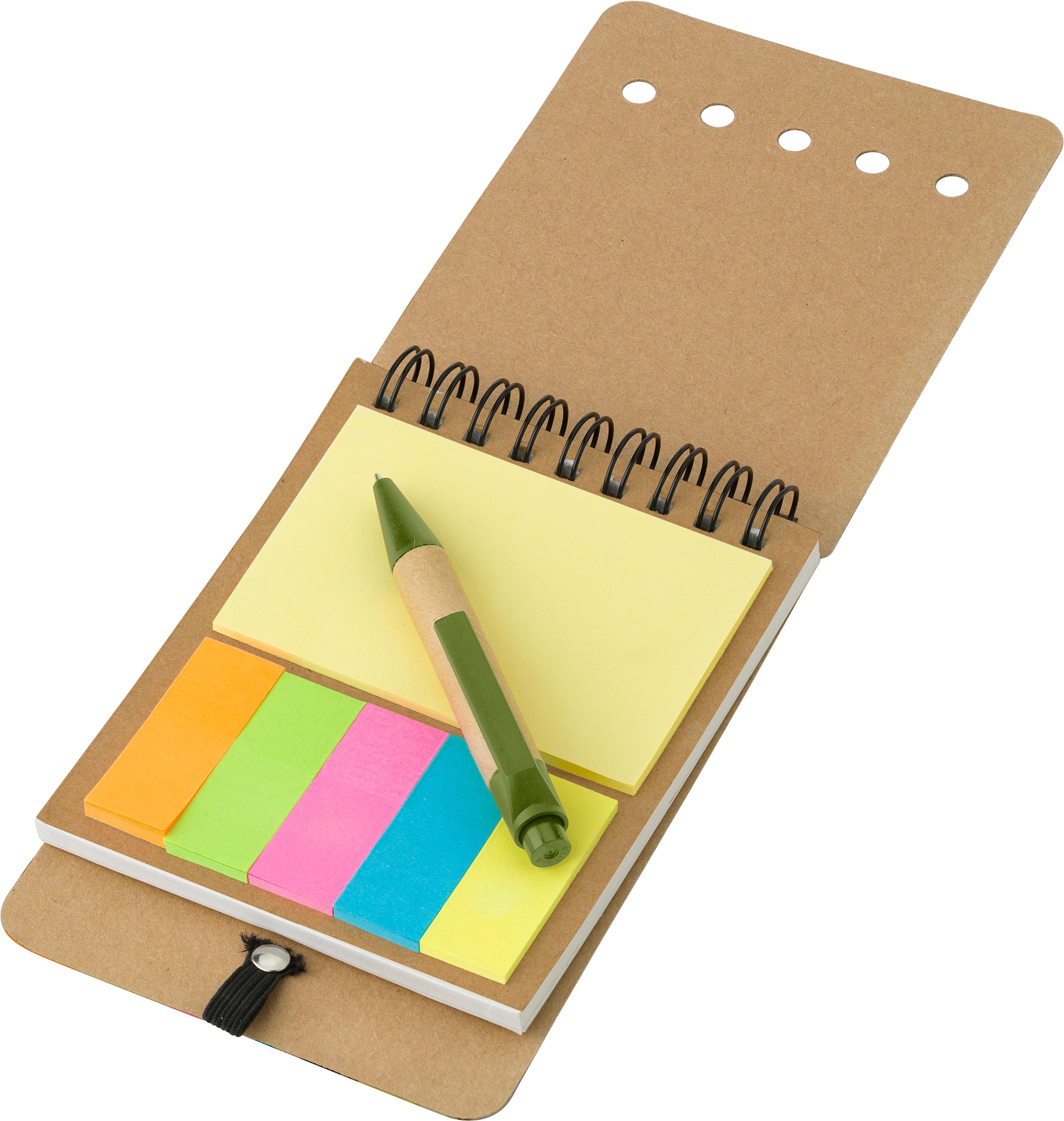 Vue 6 de Pochette de notes adhésives Rodrigo | Carton recyclé
