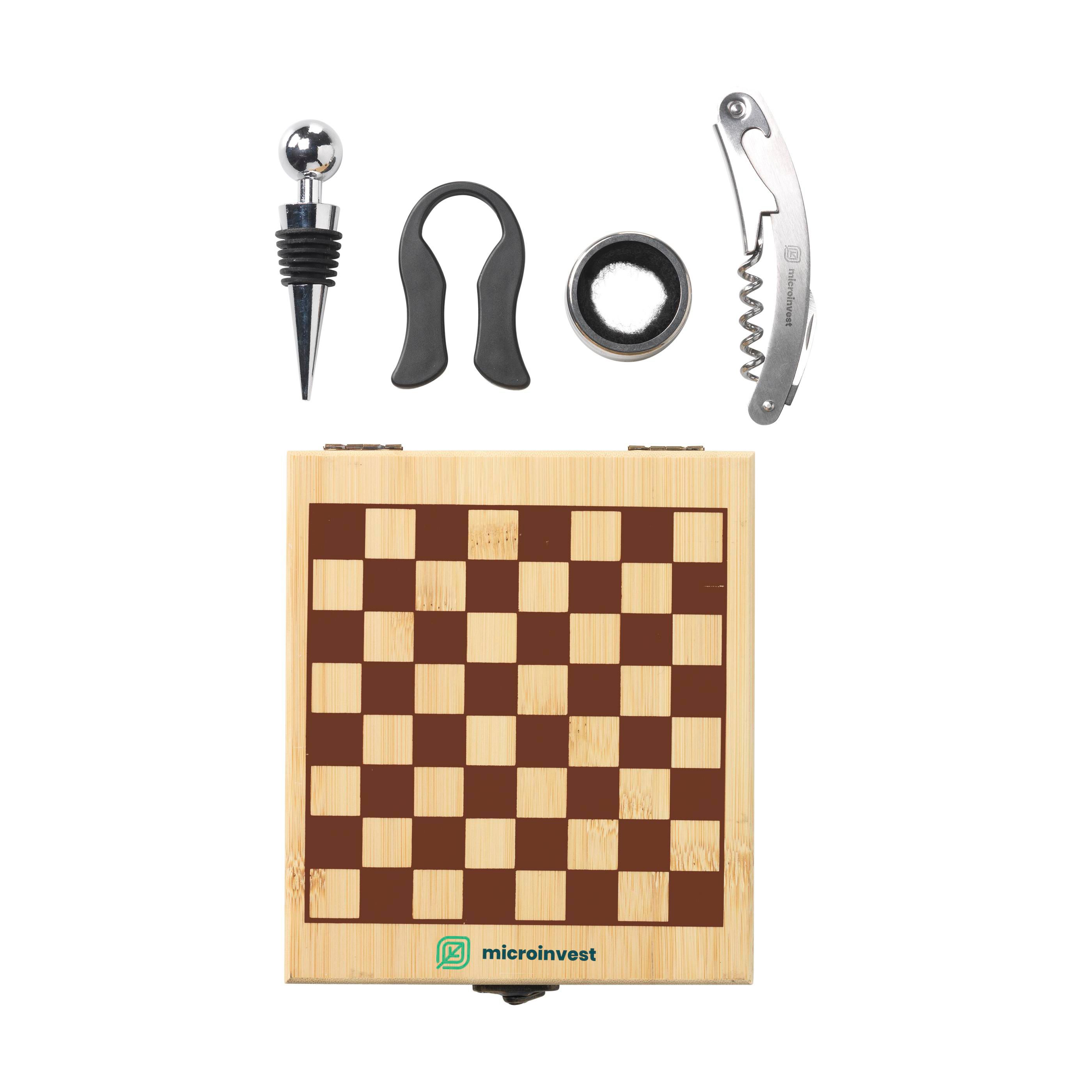 Vue 6 de Wooosh ChessMate ens. de sommelier