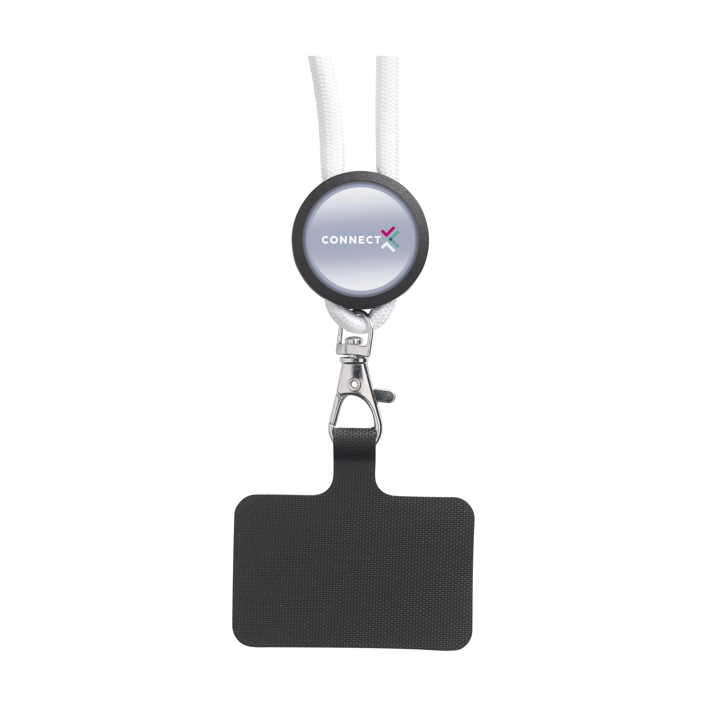Vue 5 de Lace Lanyard GRS RPET 0,5 cm cordelière téléphonique