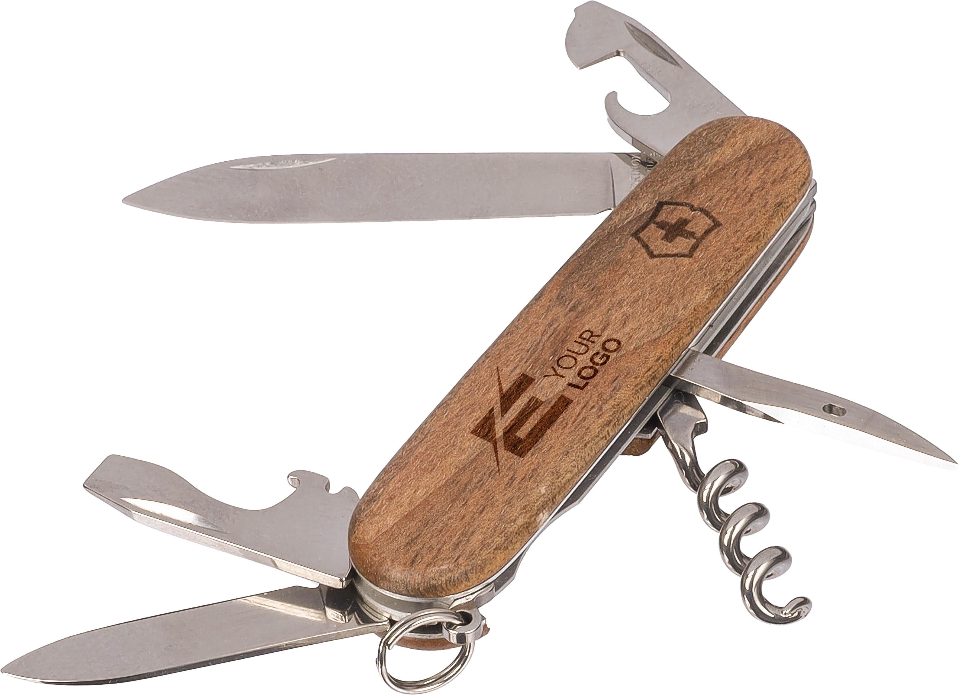 Vue 3 de Victorinox couteau de poche Spartan Wood | 10 fonctions