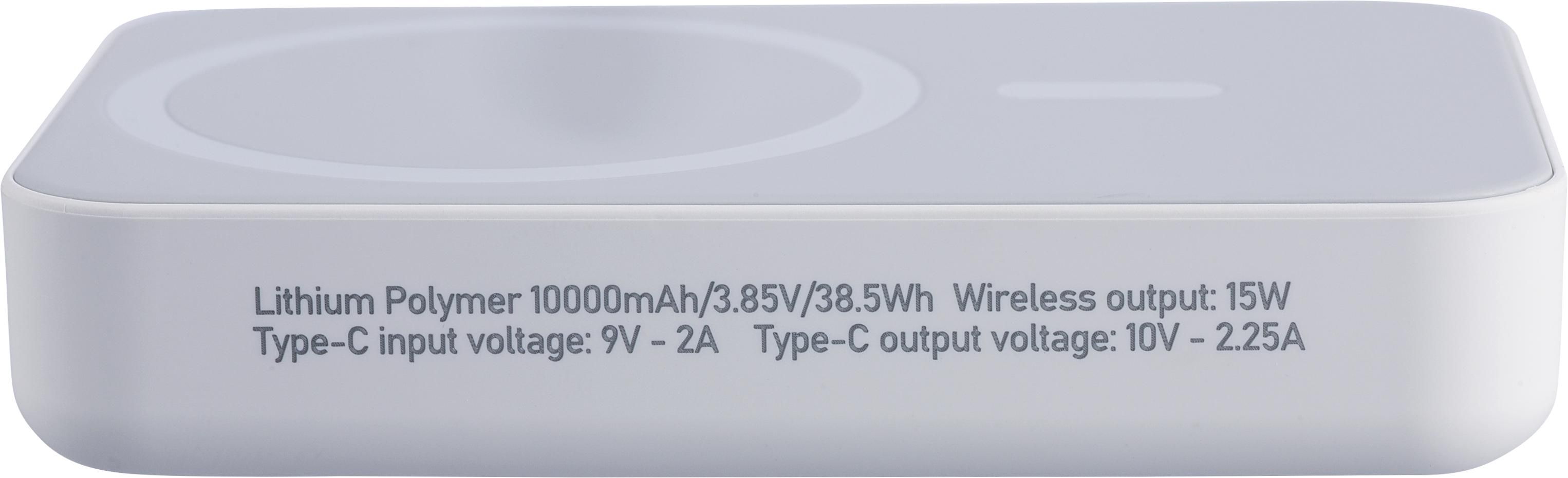 Vue 9 de Batterie externe avec chargeur sans fil Meno | Recyclée | 10&nbsp;000 mAh | Compatible MagSafe