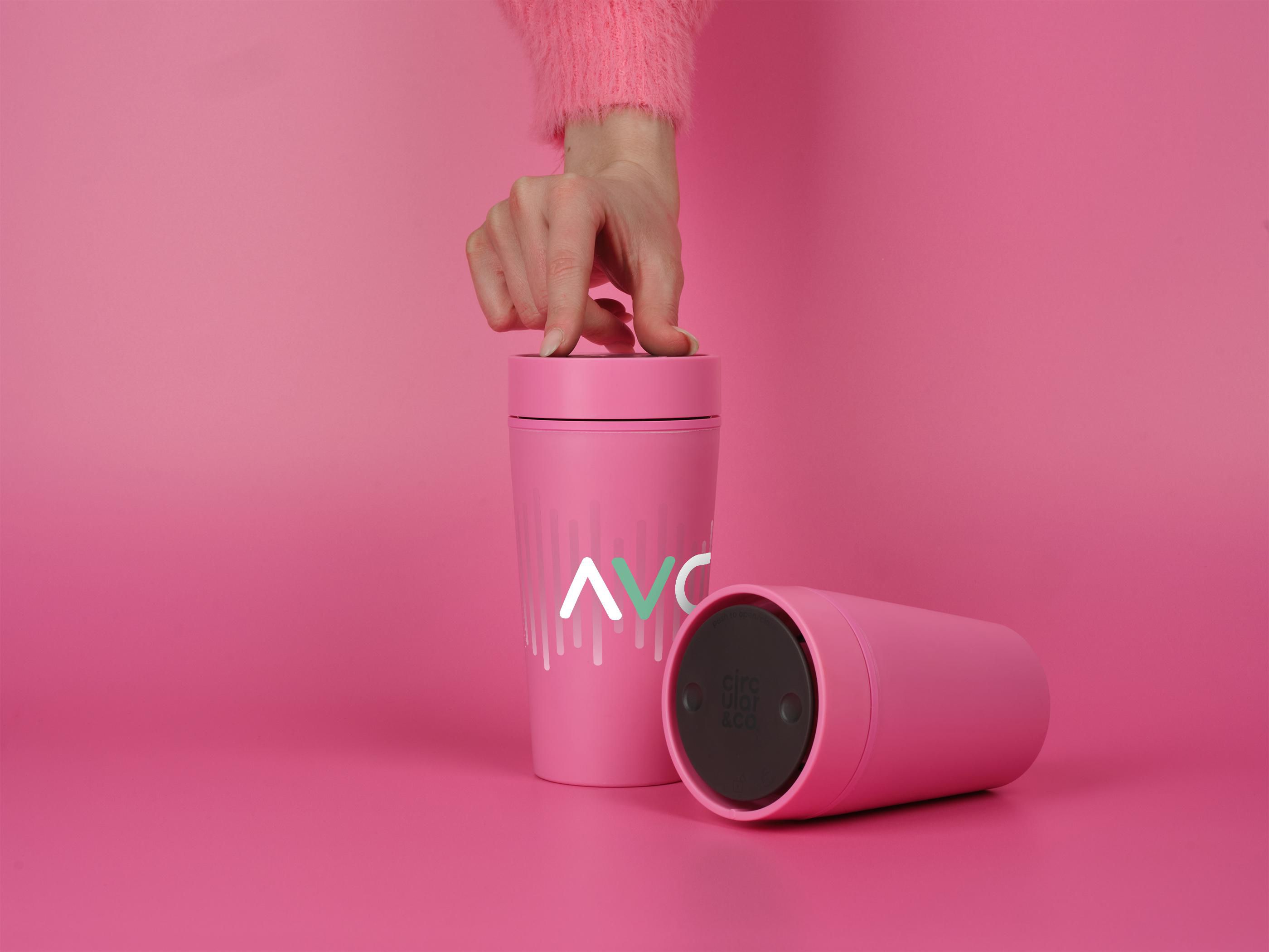Vue 10 de Circular&Co Recycled Bubblegum Coffee Cup 340 ml mug