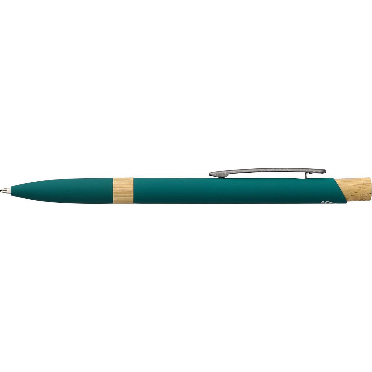 Vue 2 de Stylo bille Calandra | Recyclé | Bambou