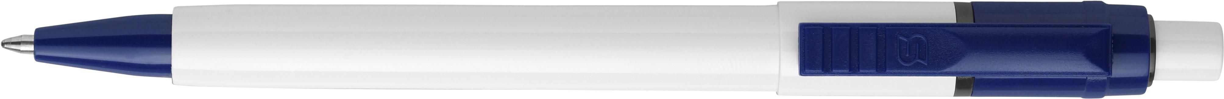 Vue 3 de Stilolinea Baron stylo bille | Clip coloré