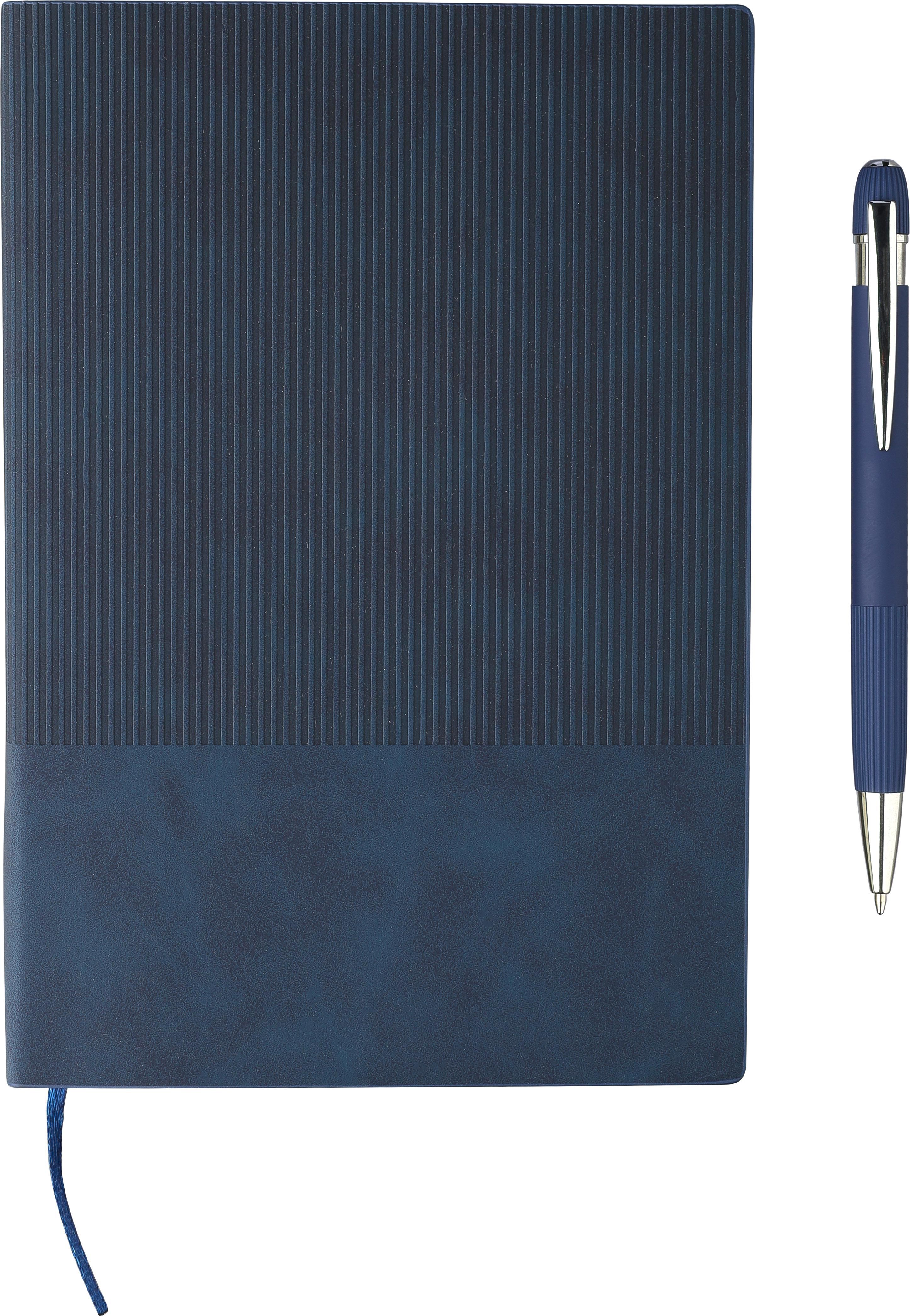 Vue 7 de Set carnet Tarek | PU recyclé | A5 | Avec stylo bille