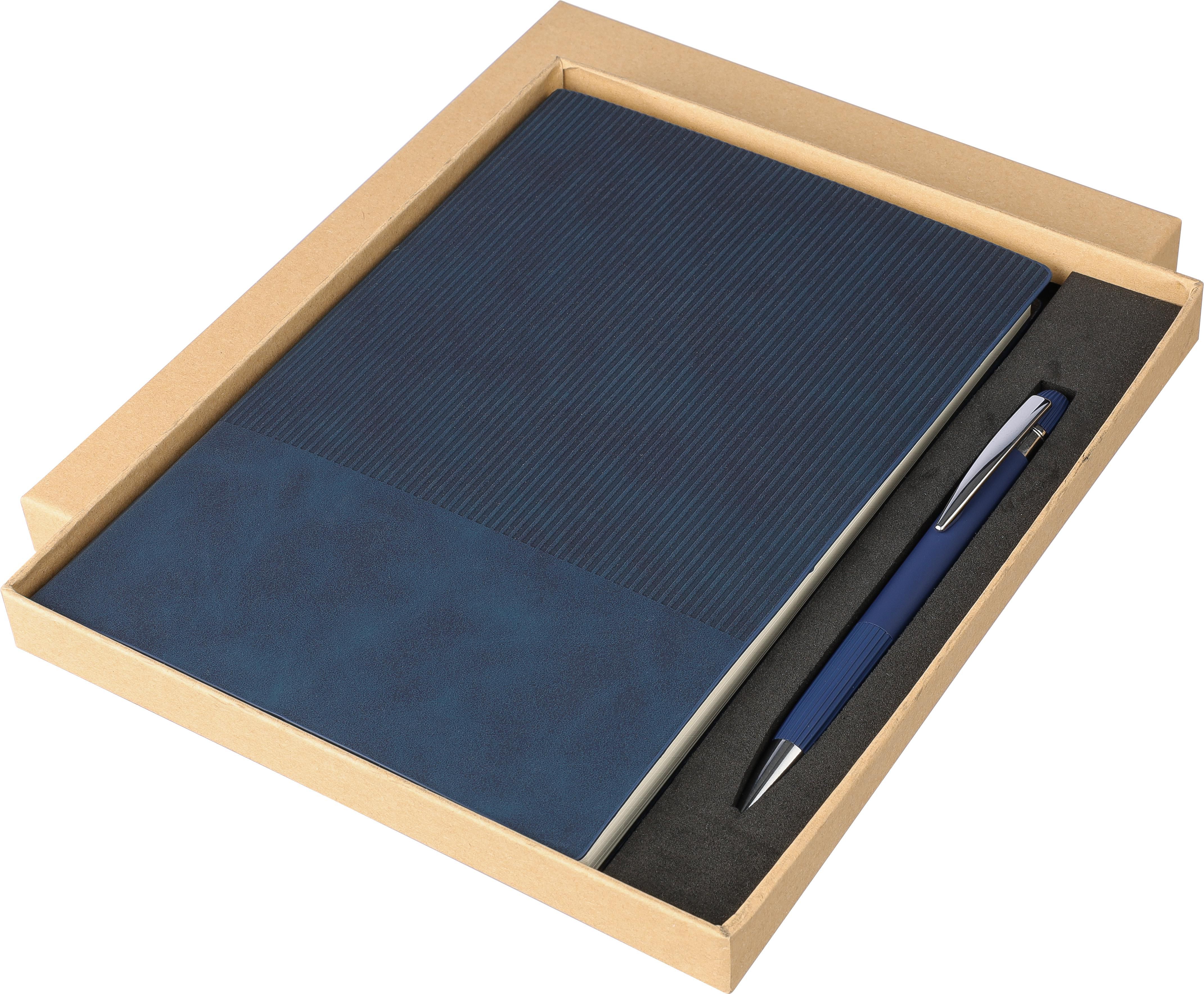 Vue 6 de Set carnet Tarek | PU recyclé | A5 | Avec stylo bille