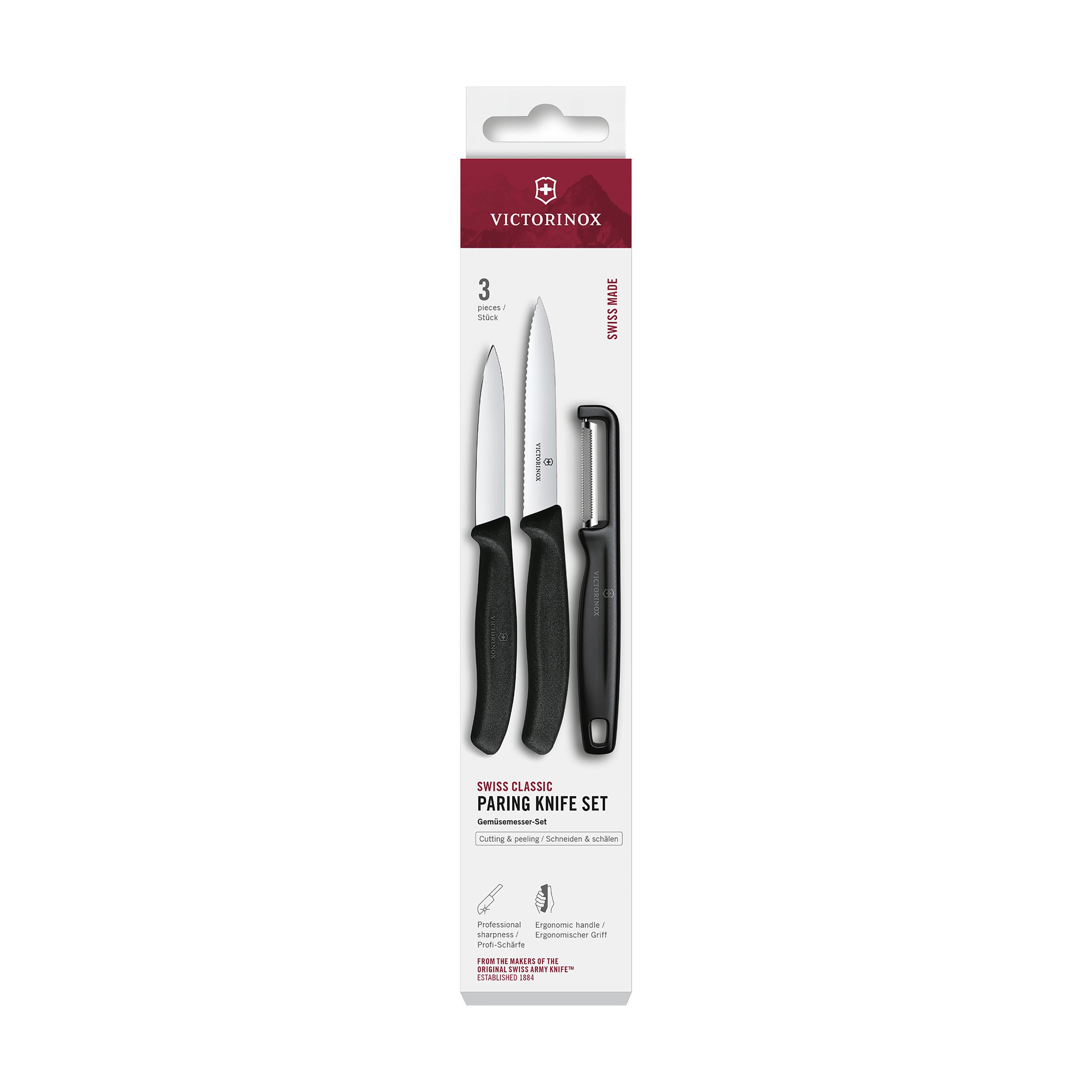 Vue 3 de Victorinox Swiss Classic Set de Couteaux de Cuisine 3 pièces