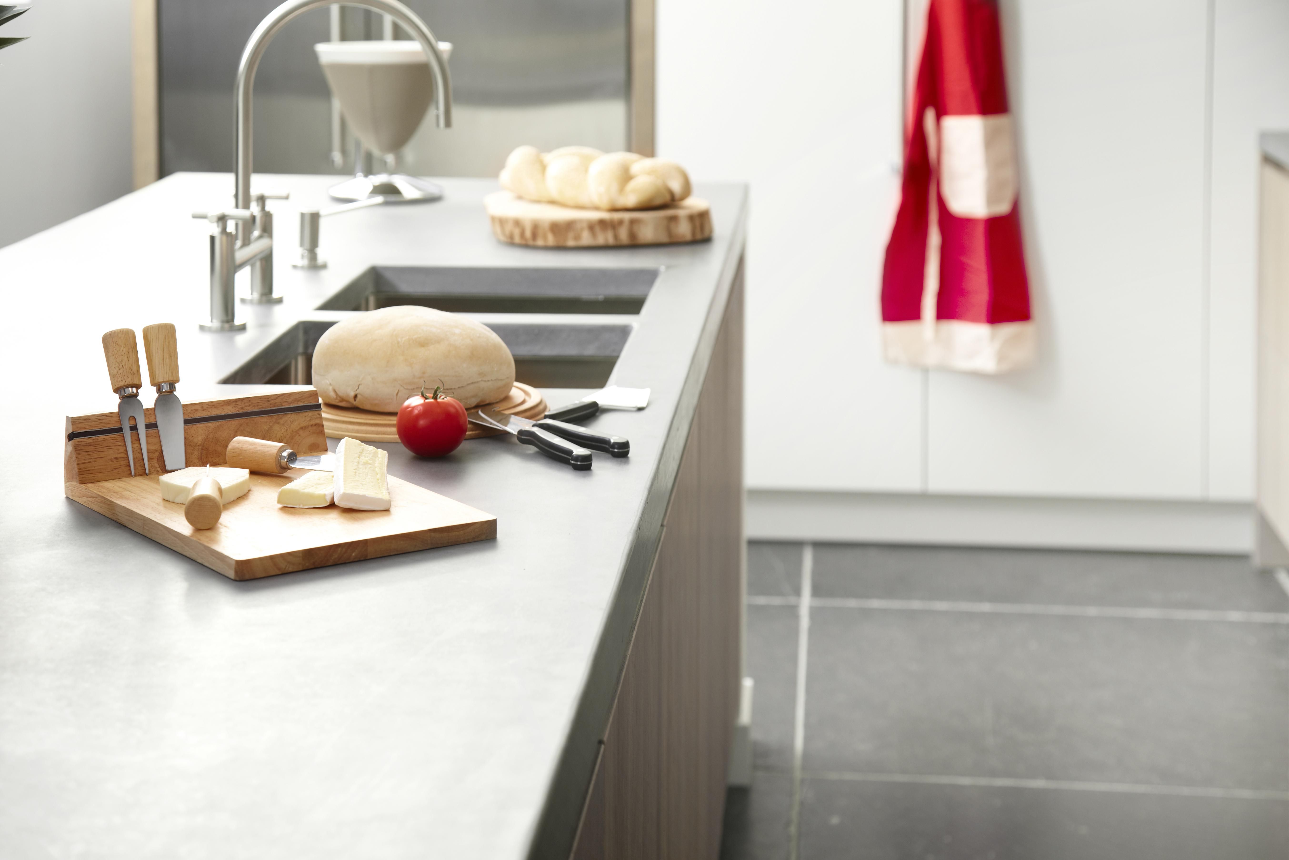 Vue 2 de Plateau à fromages Arlo | Bambou | 4 pcs