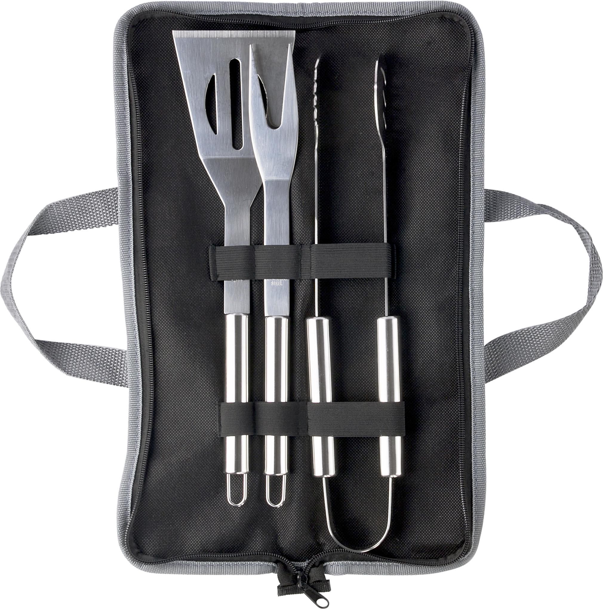 Vue 4 de Set de barbecue Priscilla | Inox | 3 pcs