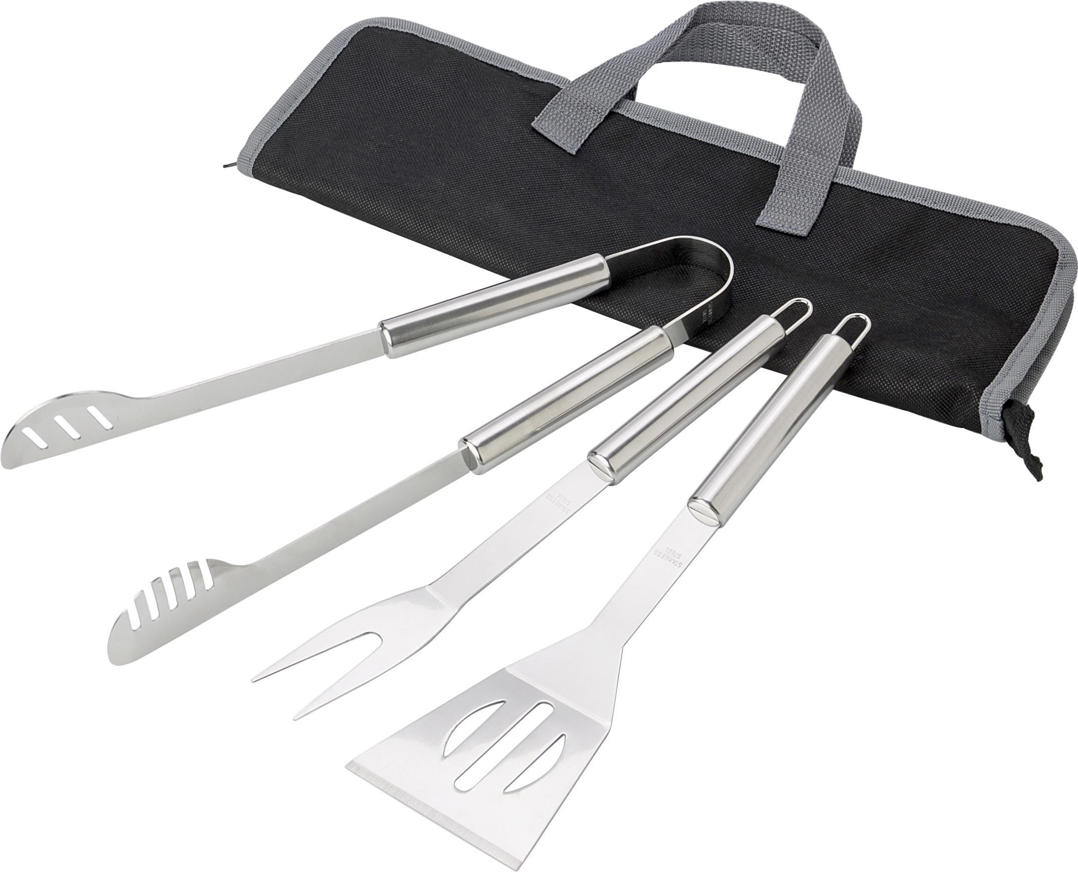 Vue 5 de Set de barbecue Priscilla | Inox | 3 pcs