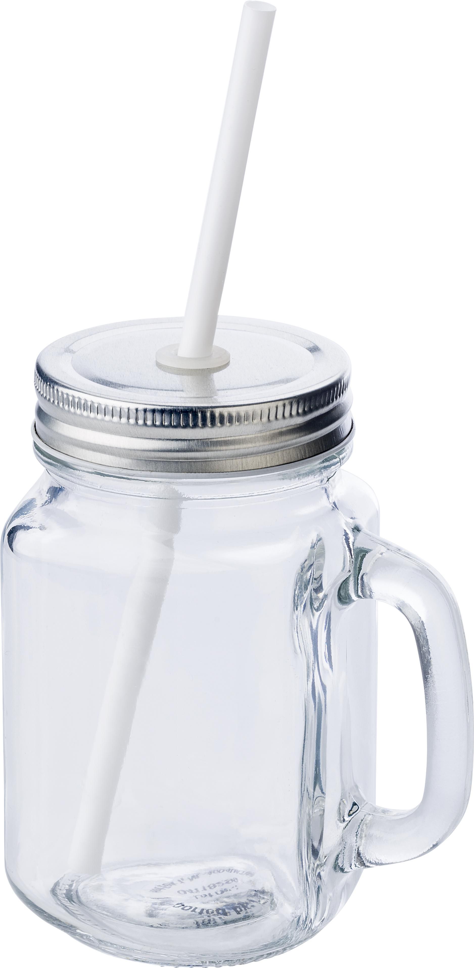 Vue 2 de Bocal à boire Sakina | Verre | 470 ml