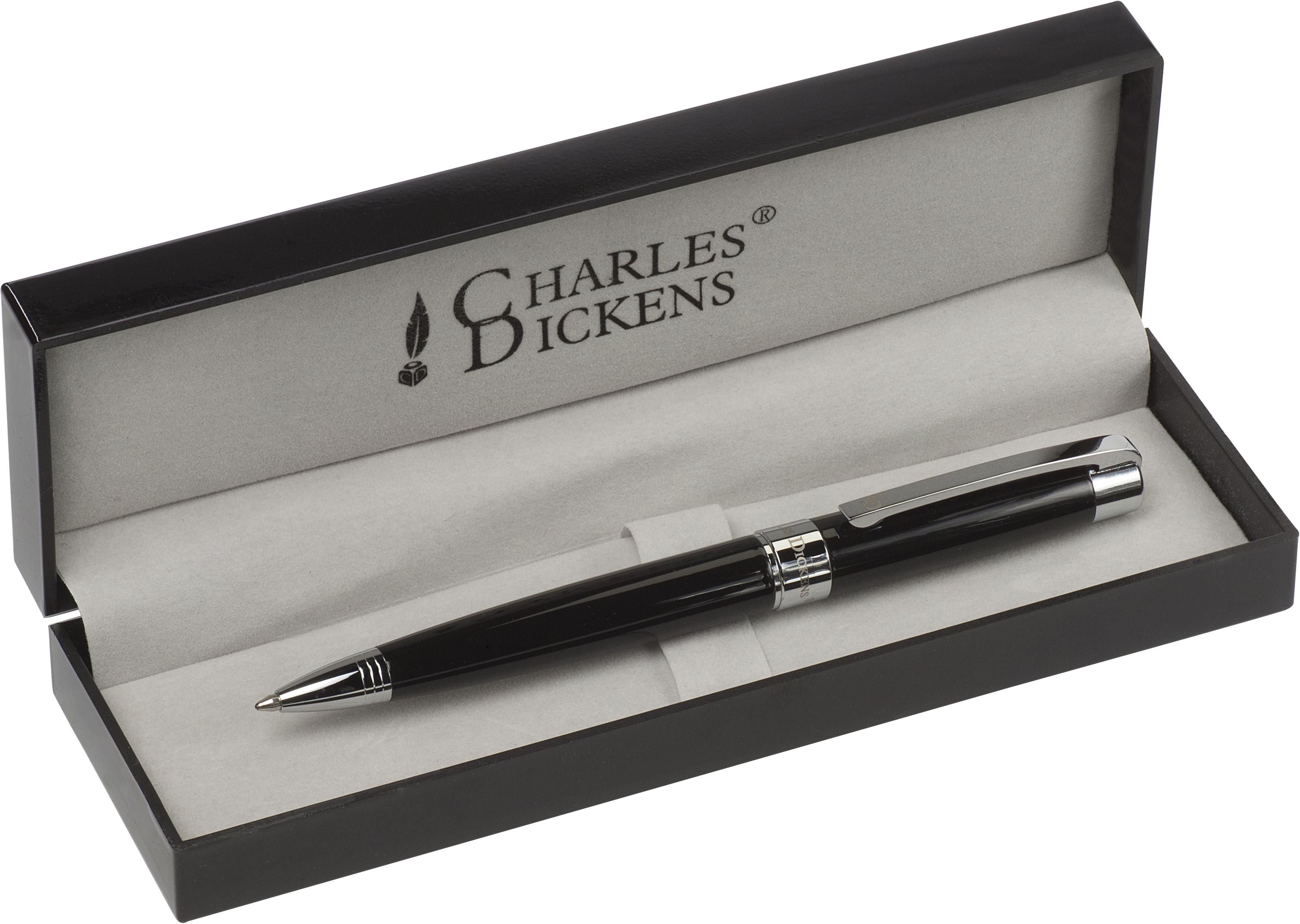 Vue 3 de Charles Dickens stylo bille Lena | Métal