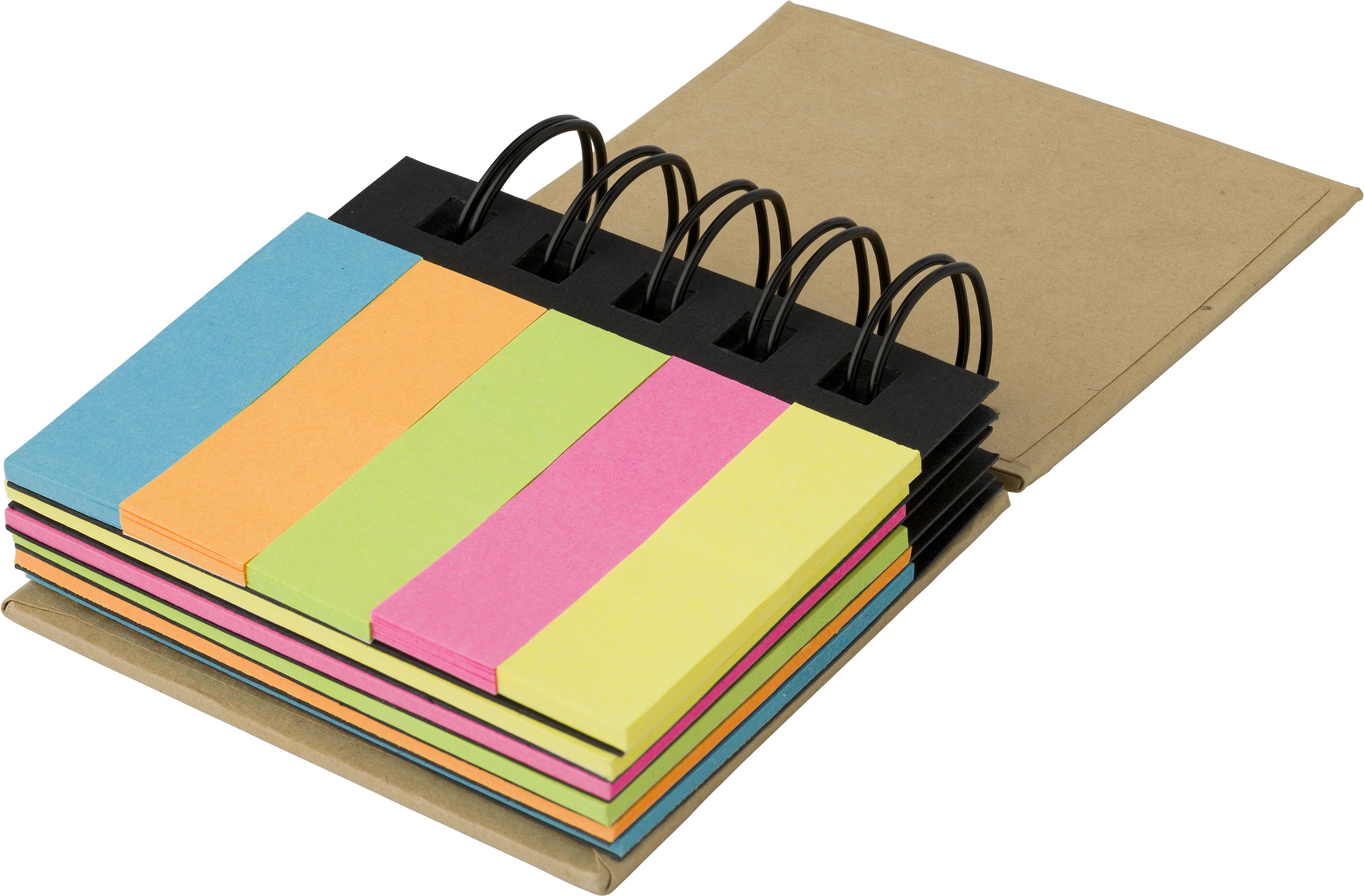 Vue 3 de Pochette de notes adhésives Clemence | 250 notes