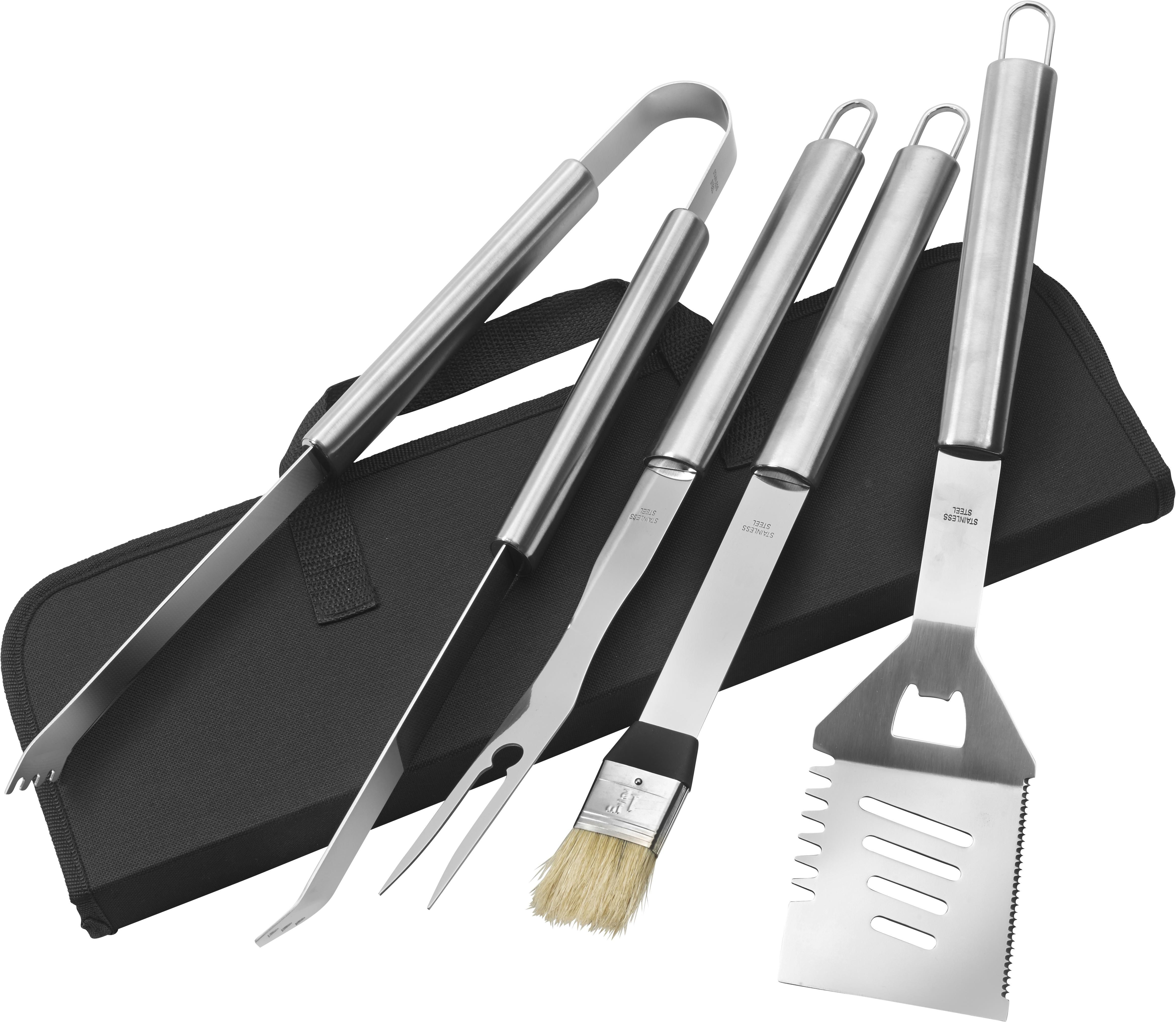 Vue 4 de Set barbecue Silas | Inox | 4 pcs