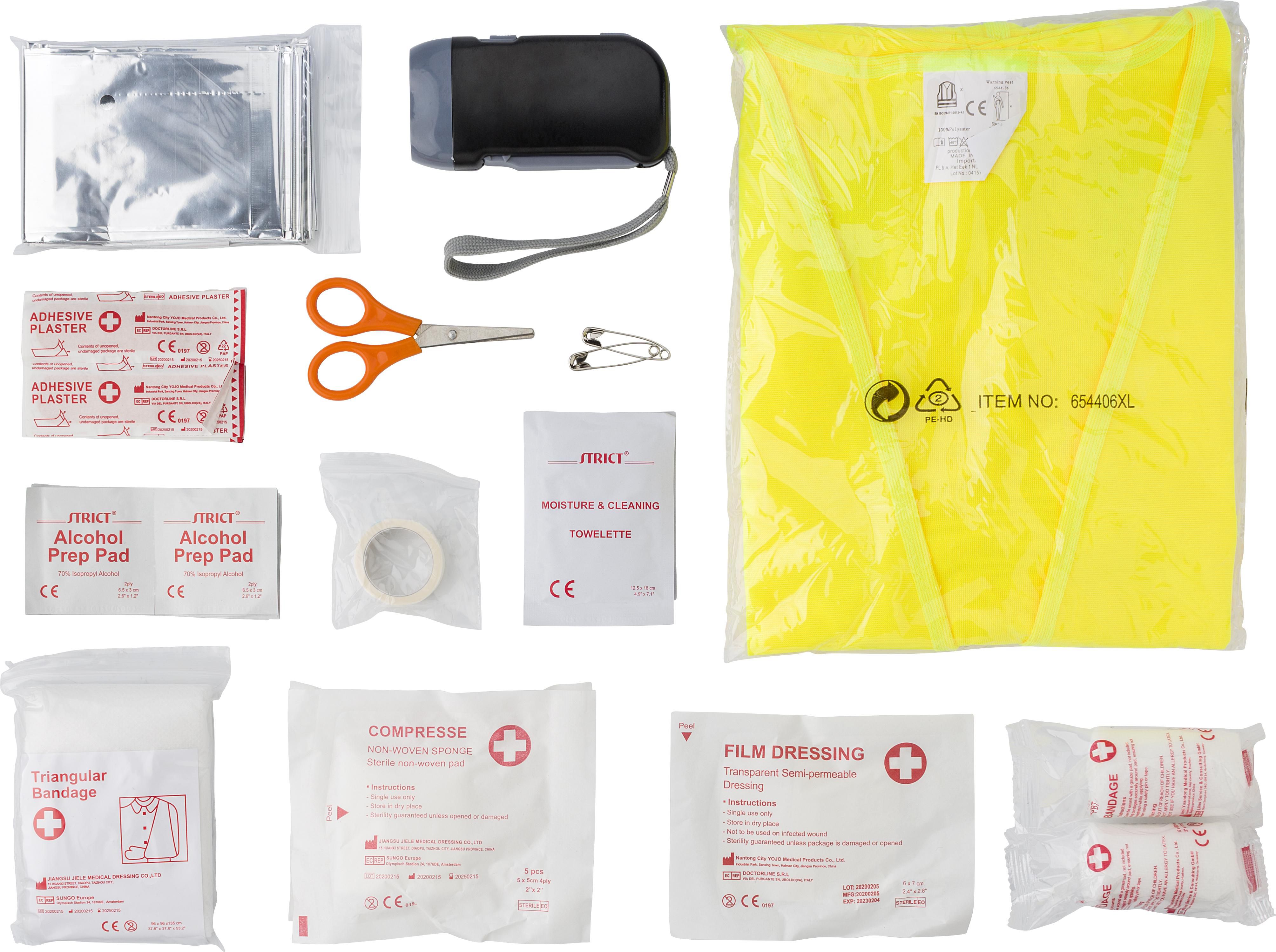Vue 12 de Kit de premiers secours voiture Hazel | 40 pcs | UE uniquement