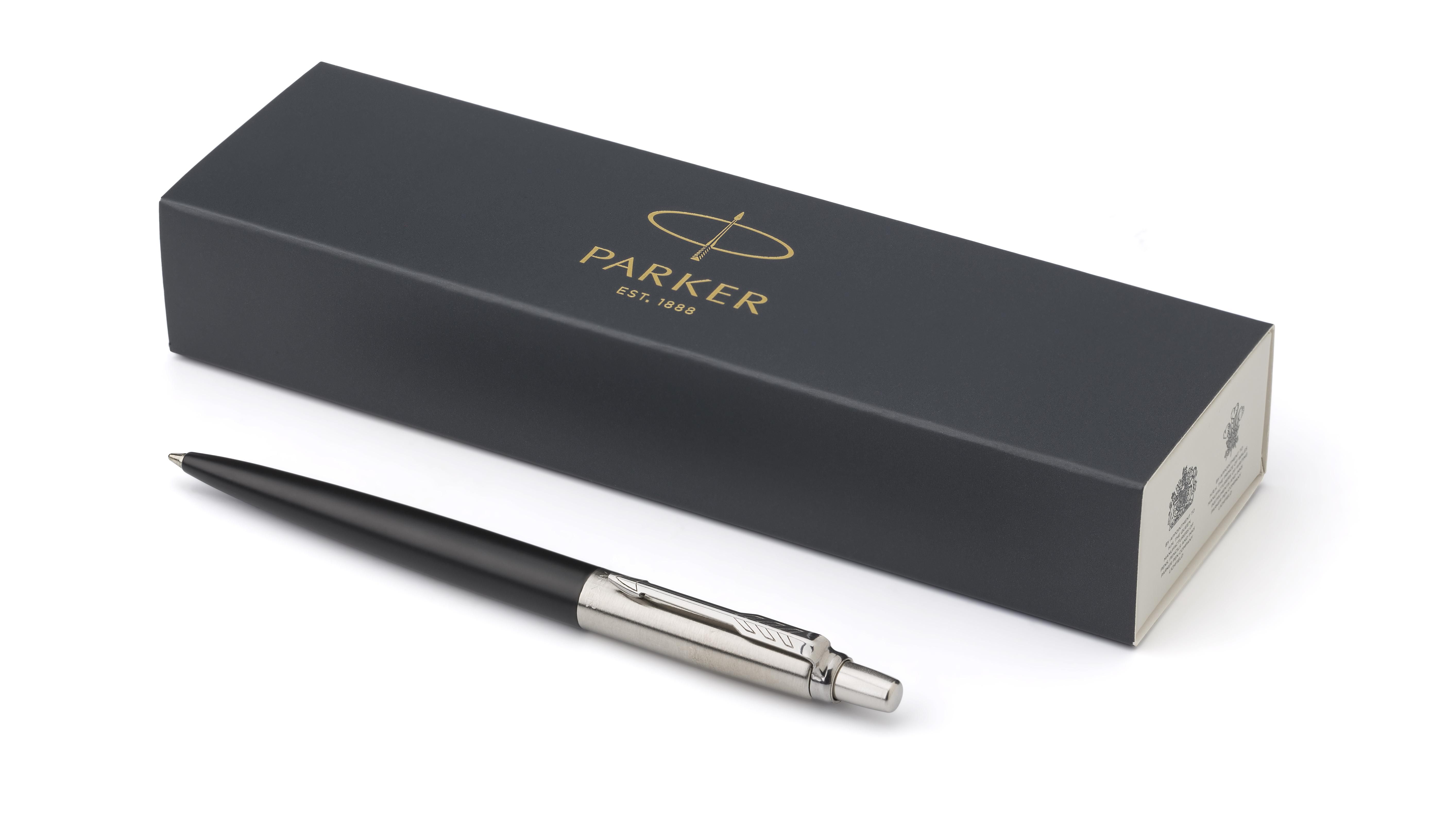 Vue 2 de Parker Jotter Core stylo bille | Acier inoxydable