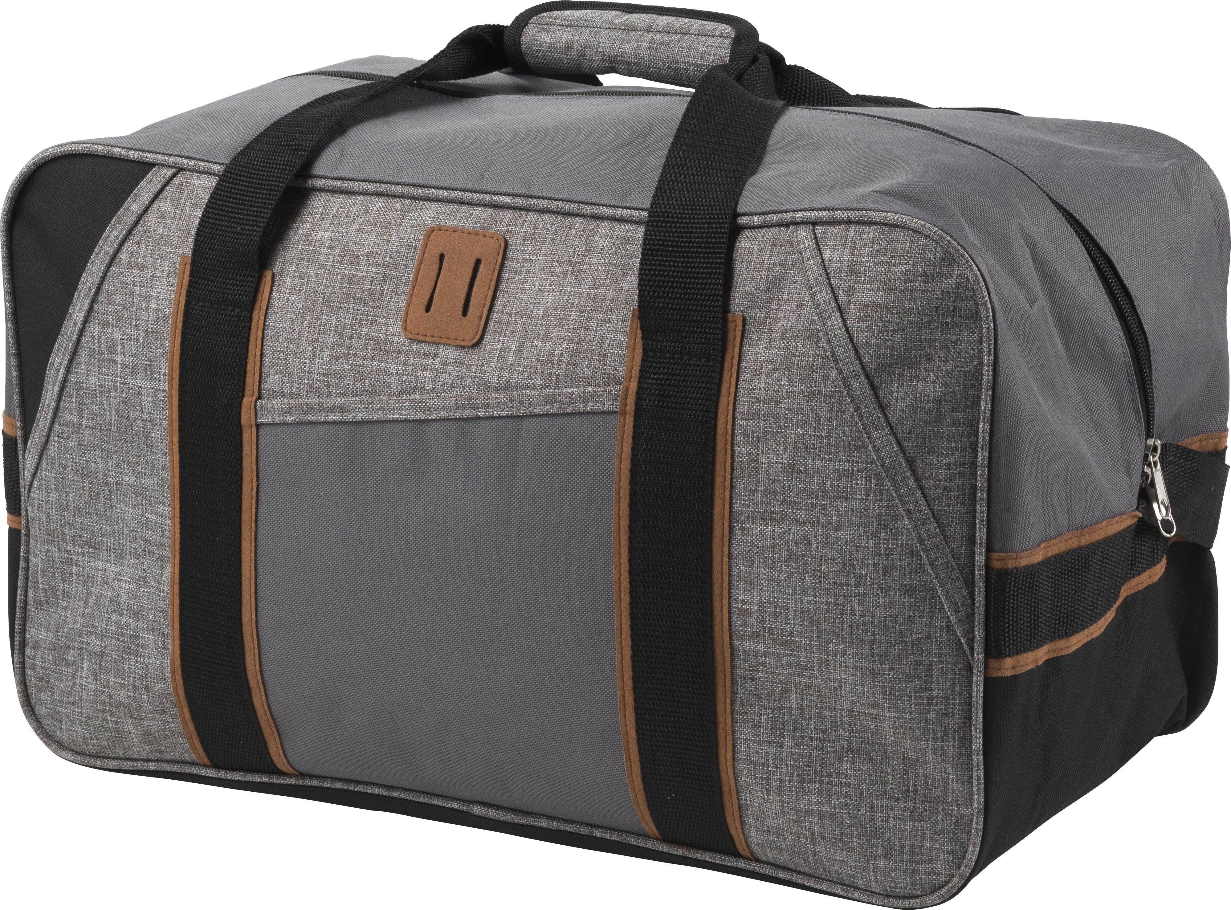 Vue 2 de Sac de sport Rochelle | Polycanvas 600D | Détails simili-cuir