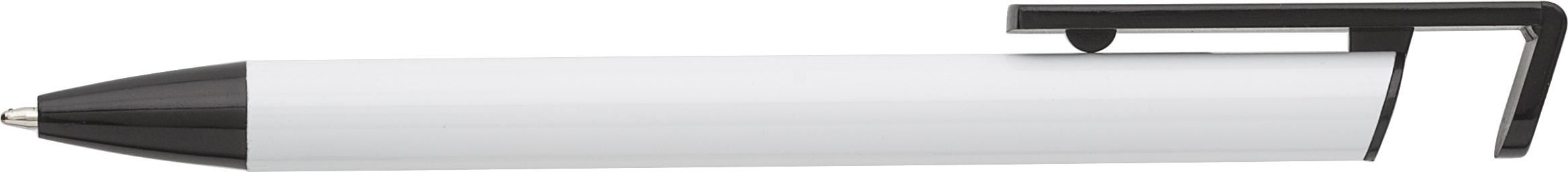 Vue 3 de Stylo bille avec support pour téléphone Otis