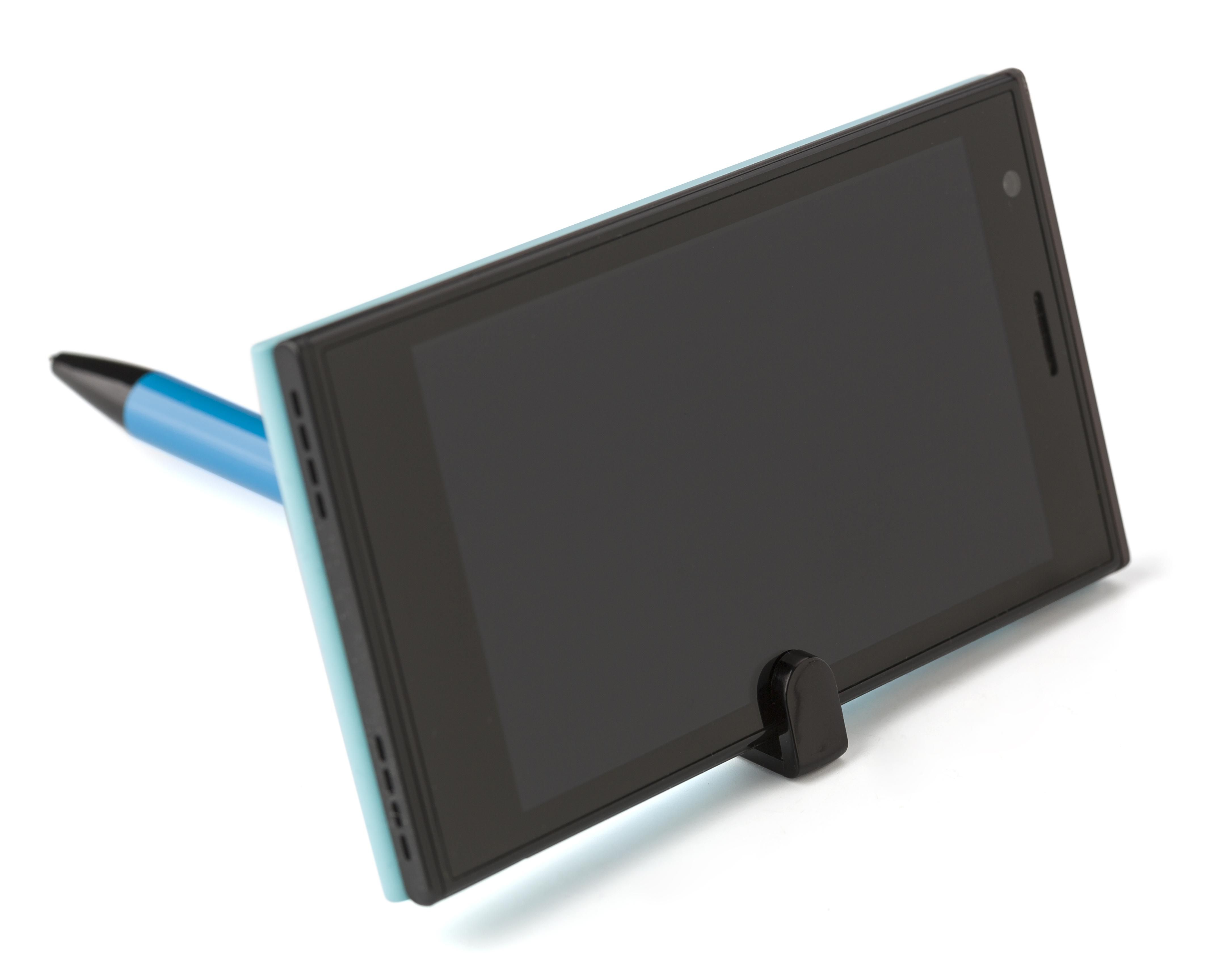 Vue 4 de Stylo bille avec support pour téléphone Otis
