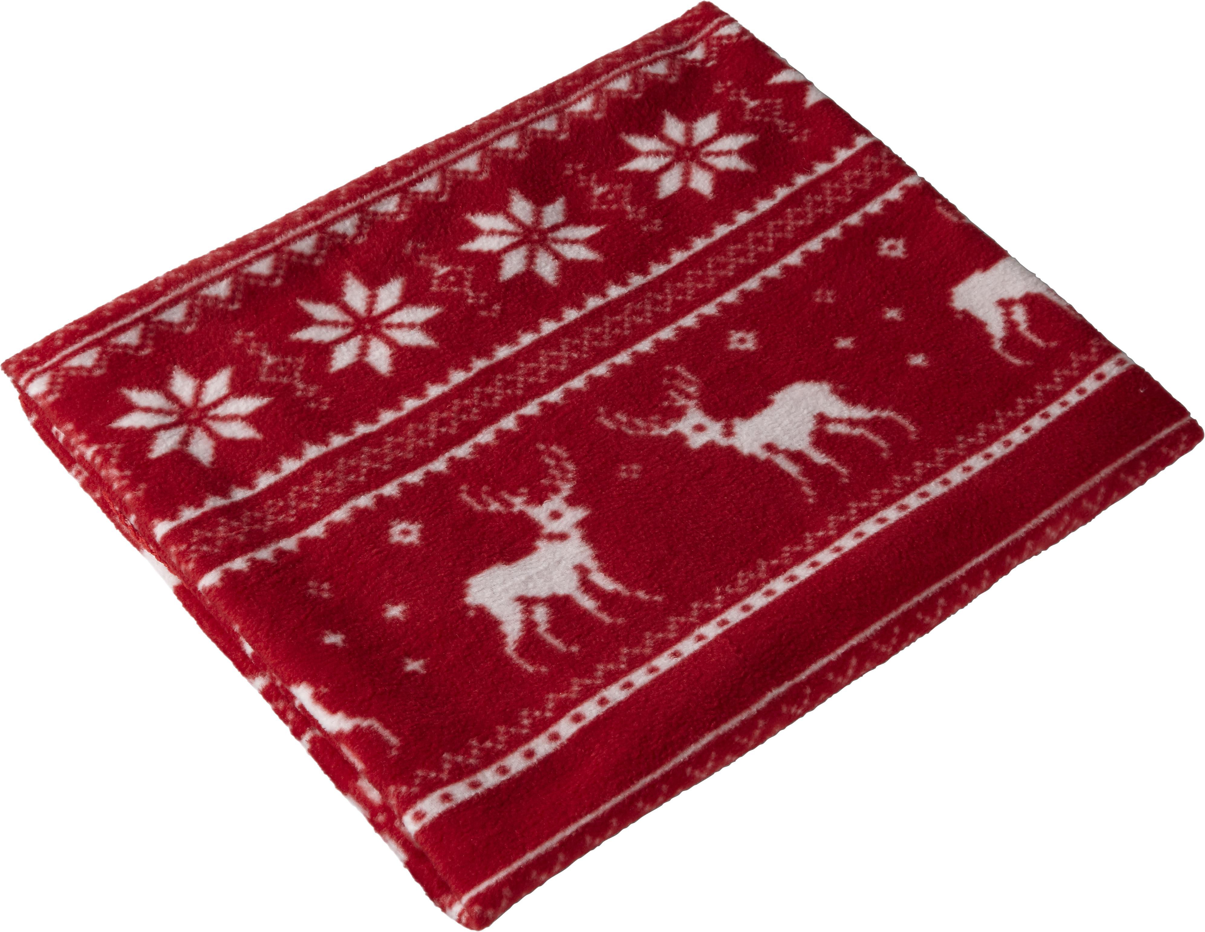 Vue 5 de Couverture polaire Jane | Motif renne