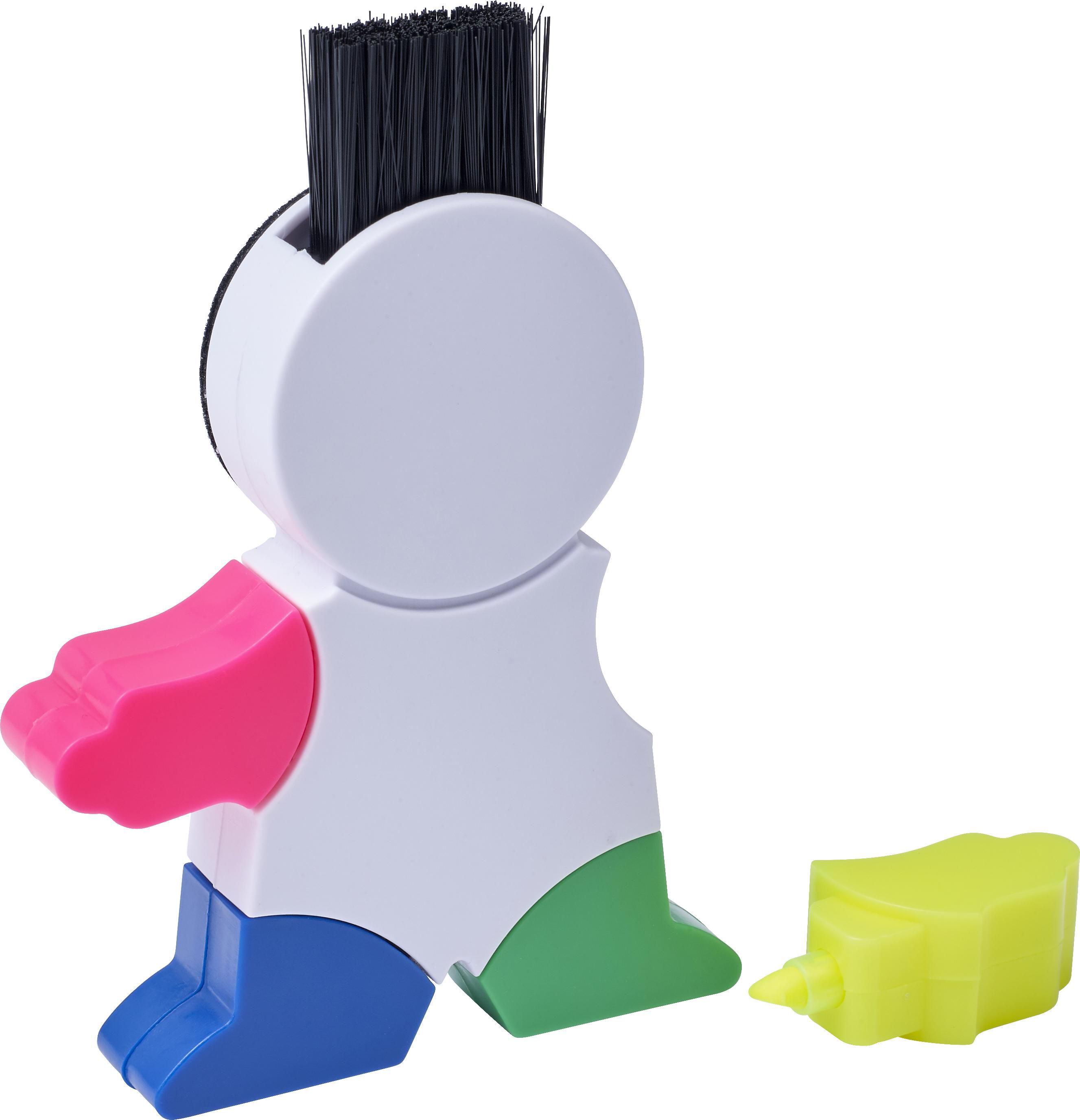 Vue 6 de Set de surligneurs Ella | Forme mannequin | 4 couleurs