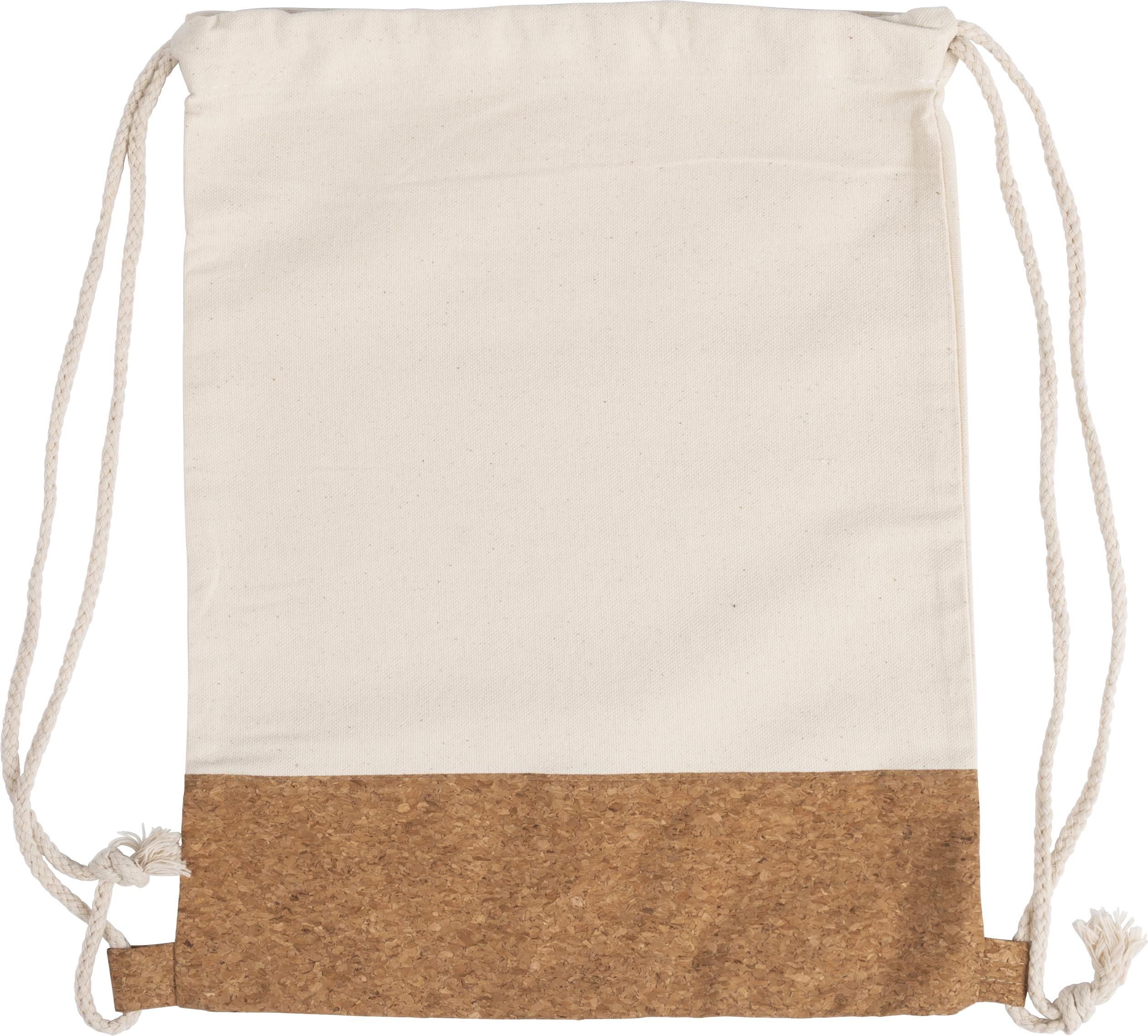 Vue 6 de Sac à dos Tianna | Coton 250 g/m² | Liège | 1,2 l