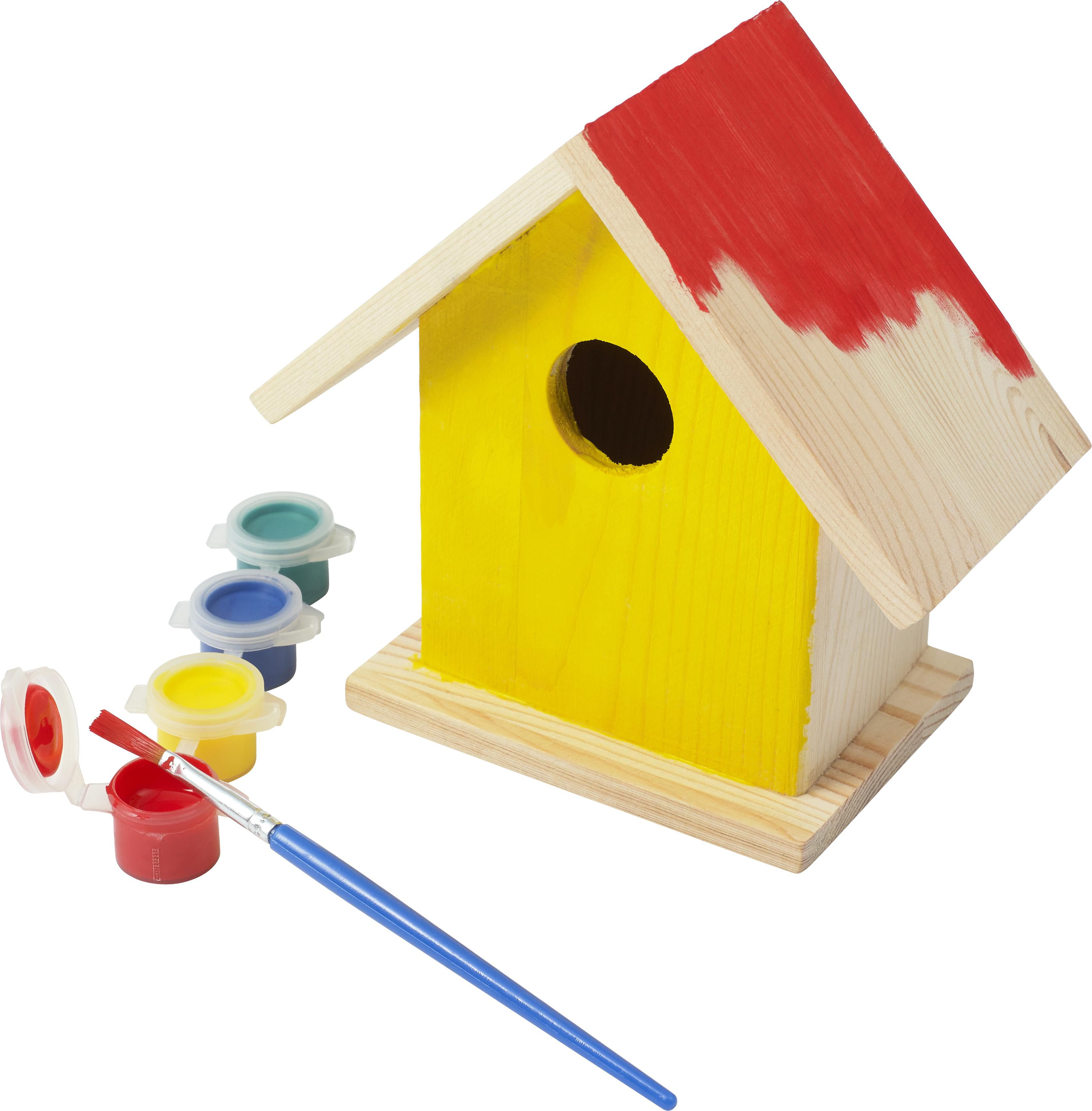 Vue 4 de Nichoir Wesley | Bois | Set de peinture