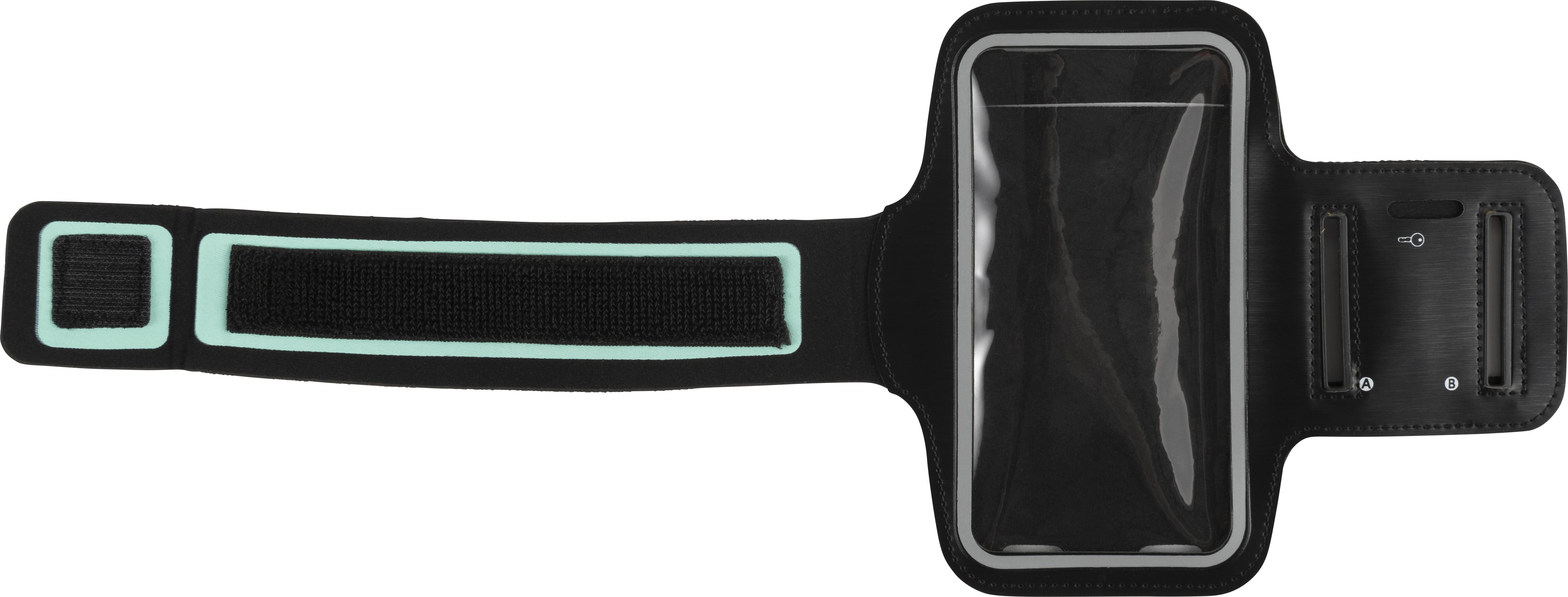 Vue 3 de Brassard téléphone Danny | Plastique et velcro