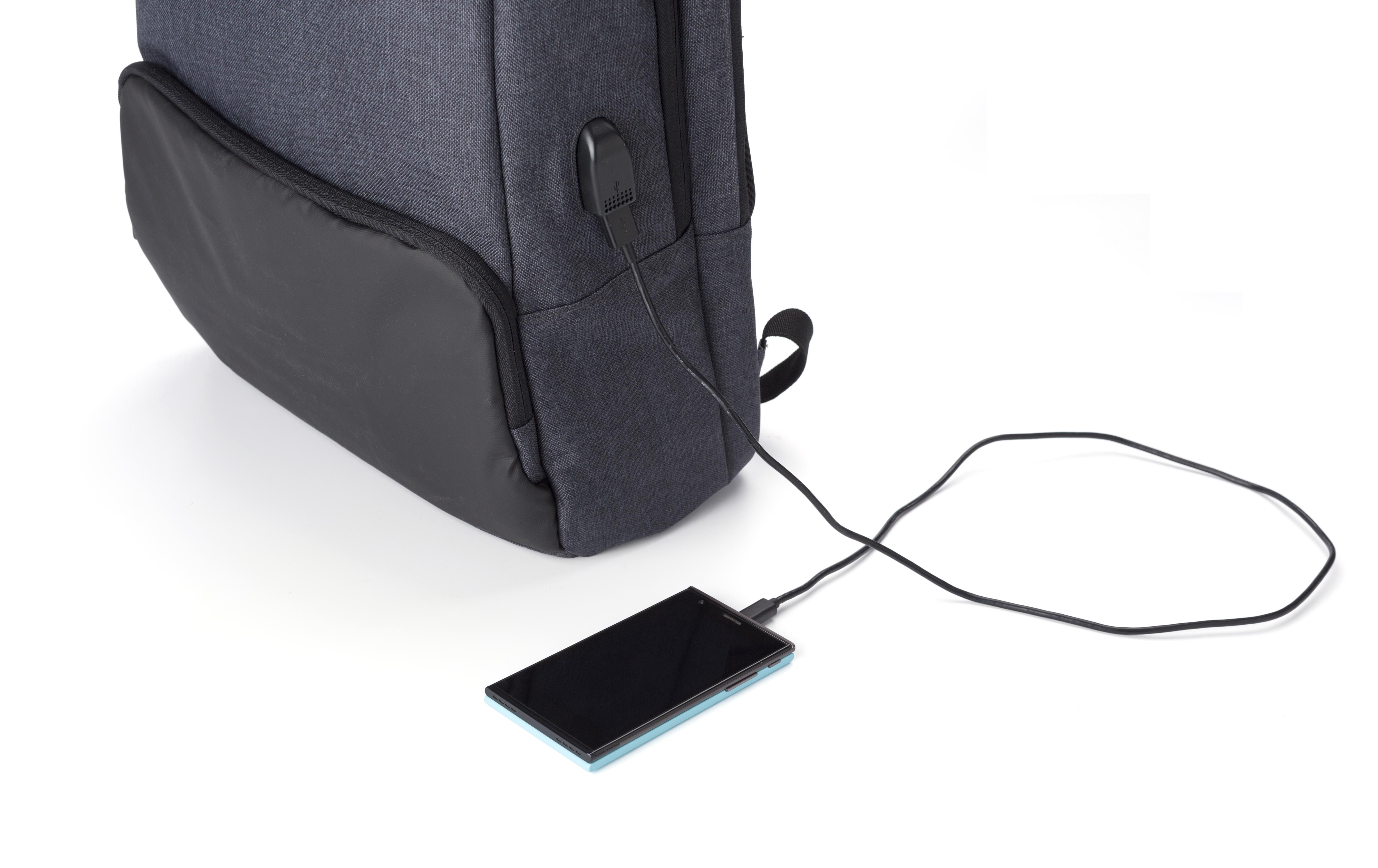 Vue 8 de Sac à dos pour ordinateur portable Romy | Plastique | Anti-vol