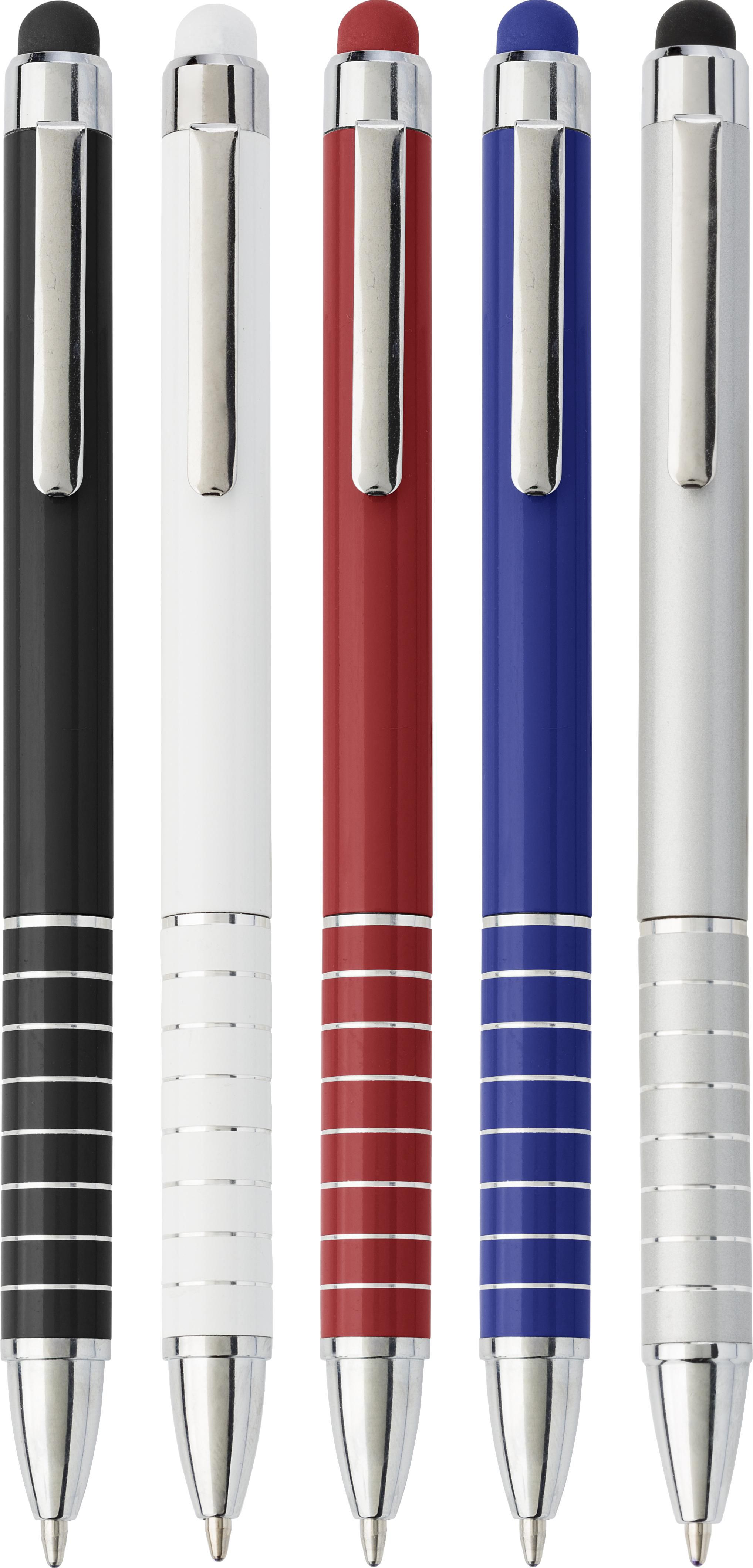 Vue 6 de Stylo bille Oliver | Aluminium | Stylet