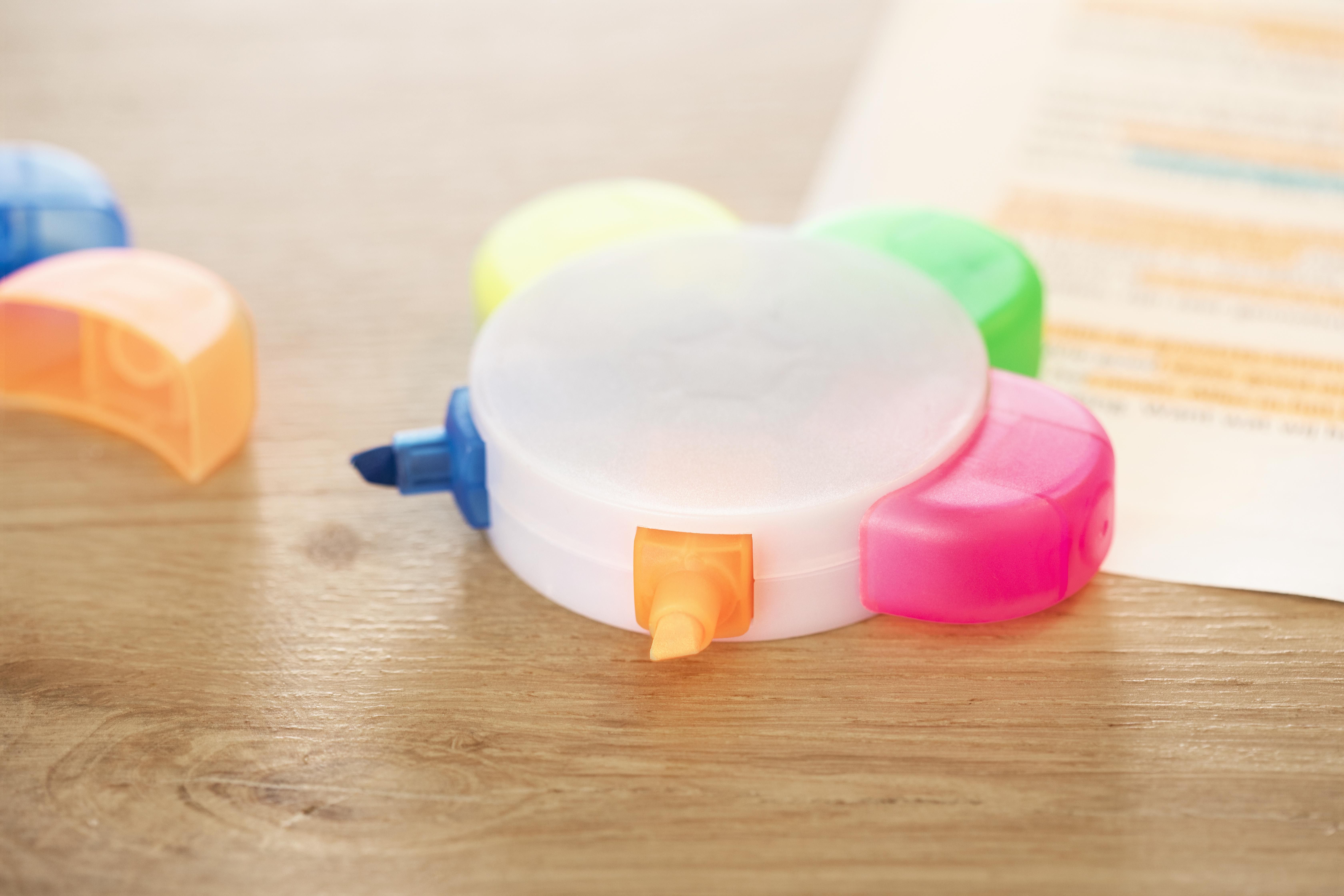Vue 11 de Set de surligneurs Brodie | Plastique | 5 couleurs