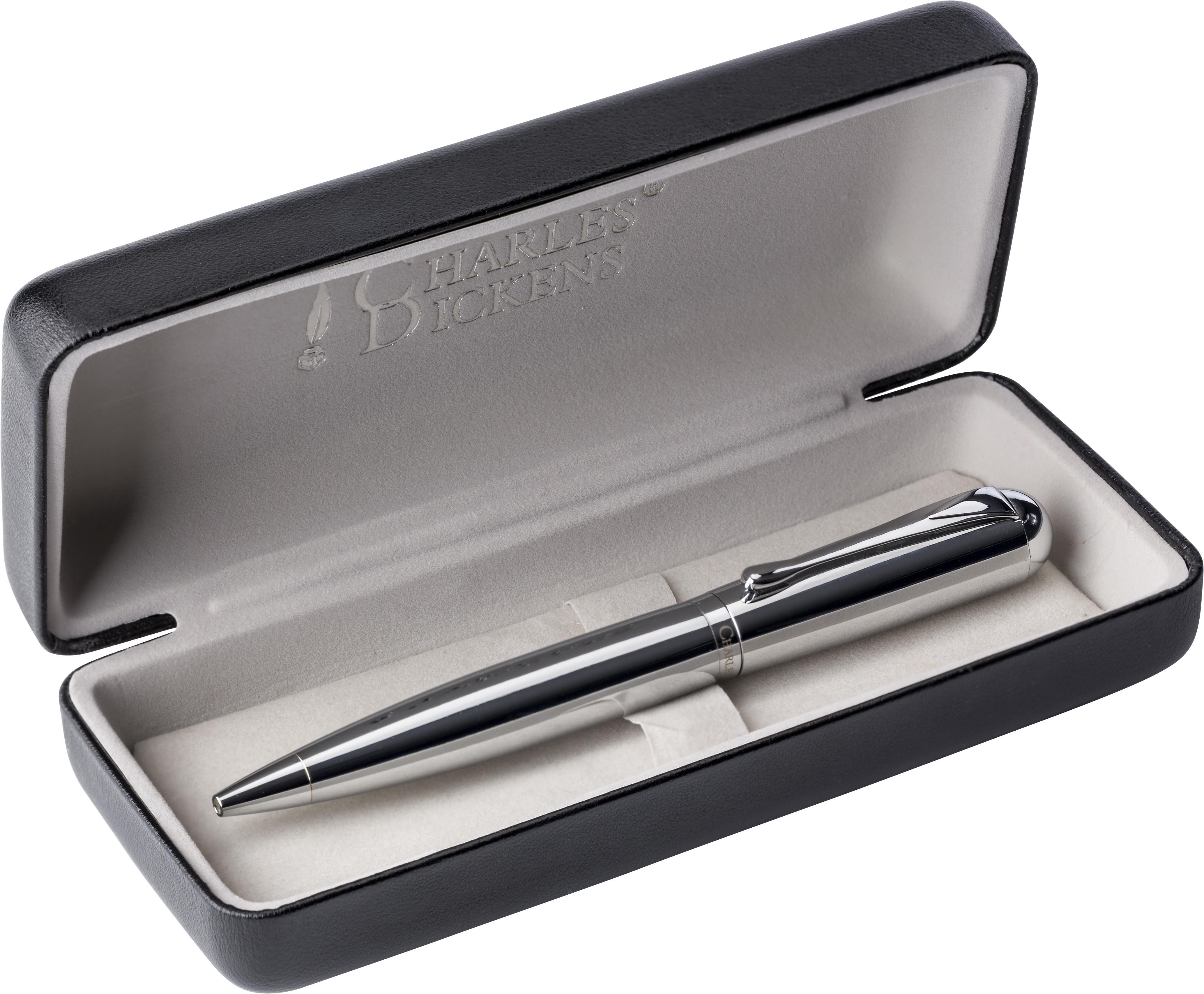 Vue 5 de Charles Dickens stylo bille Adrian | Métal