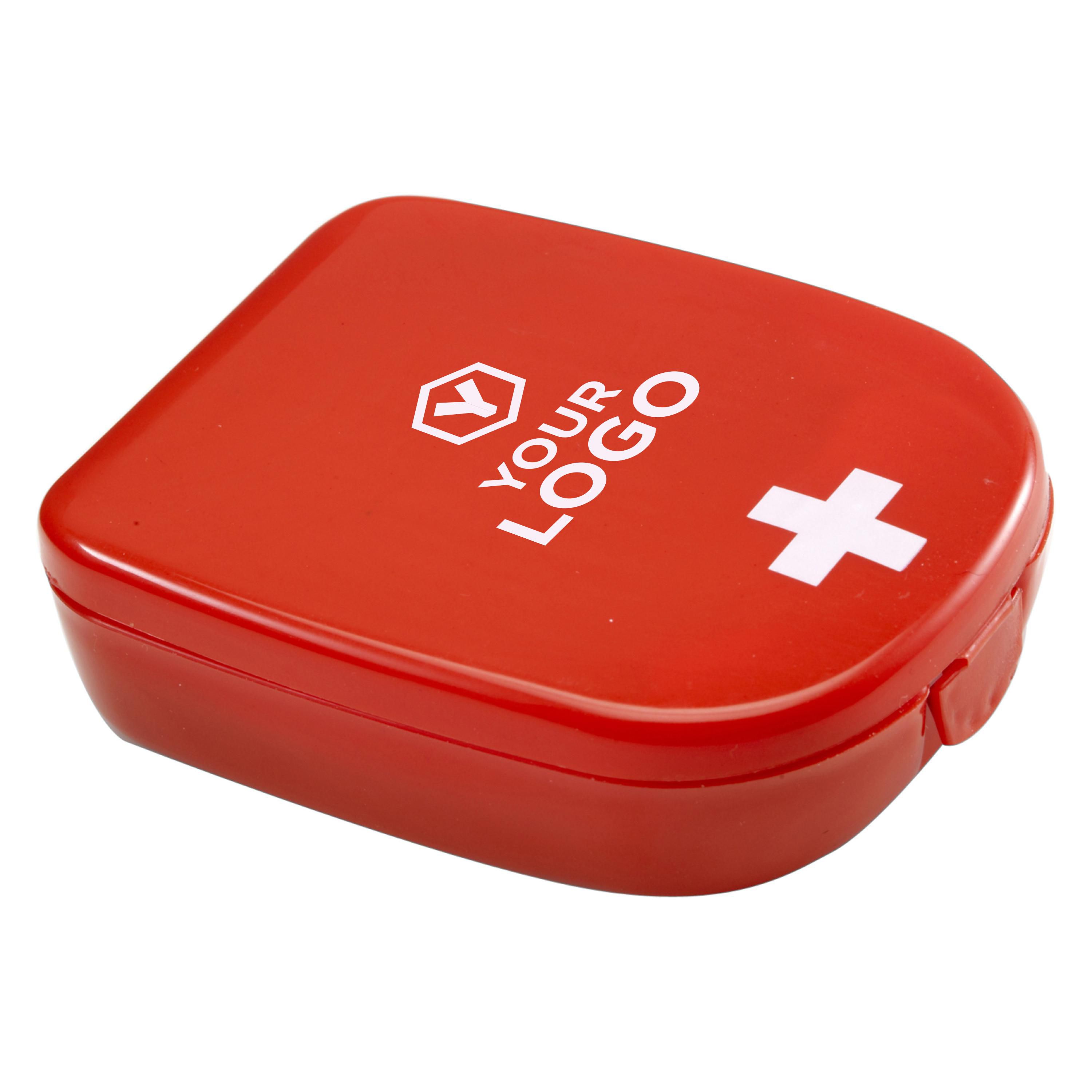 Vue 5 de Trousse de premiers secours Mila | Boîte plastique | Rouge croix blanche