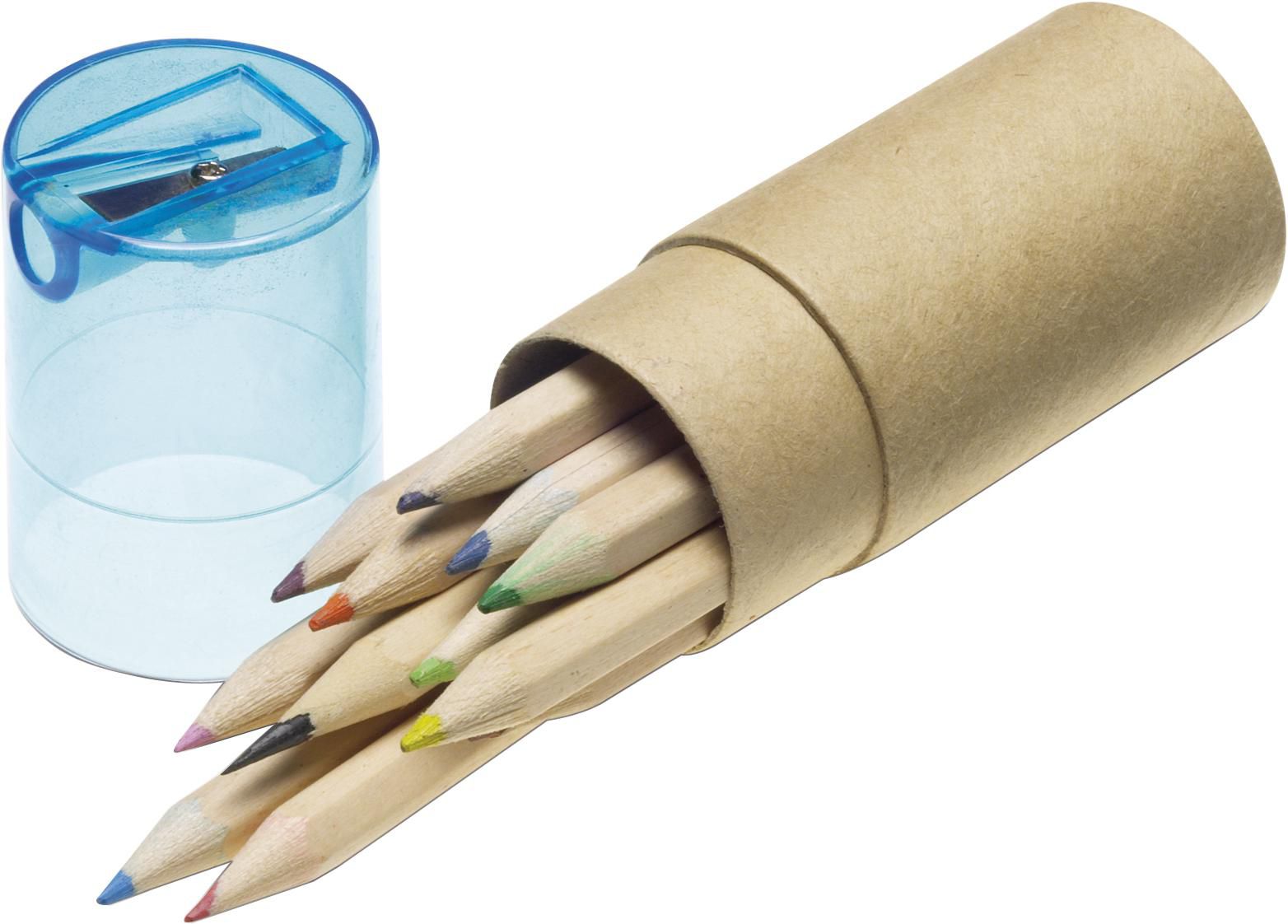 Vue 3 de Set de crayons de couleur Terrence | 12 pcs
