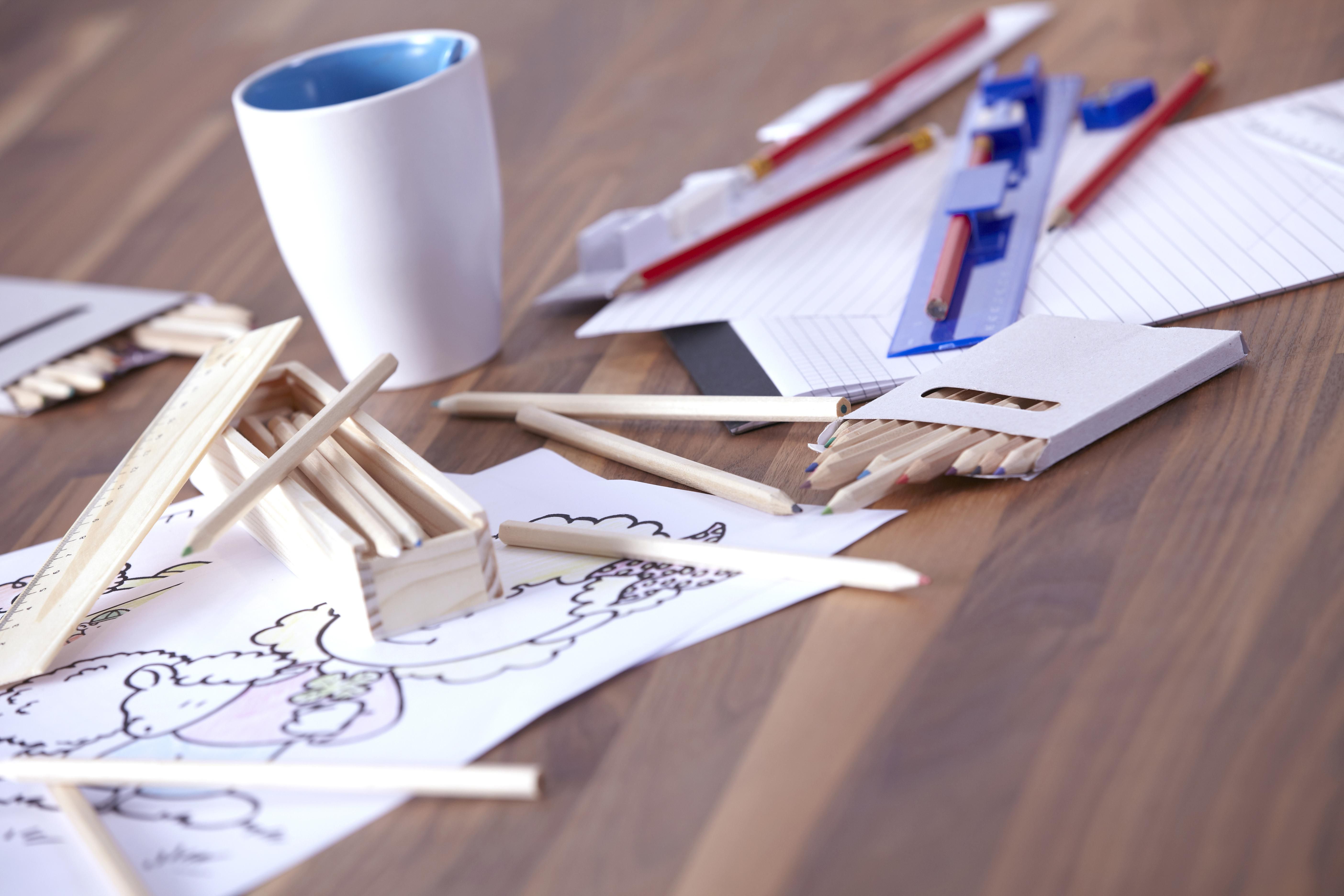 Vue 6 de Set de dessin Carmelita | Boîte en bois