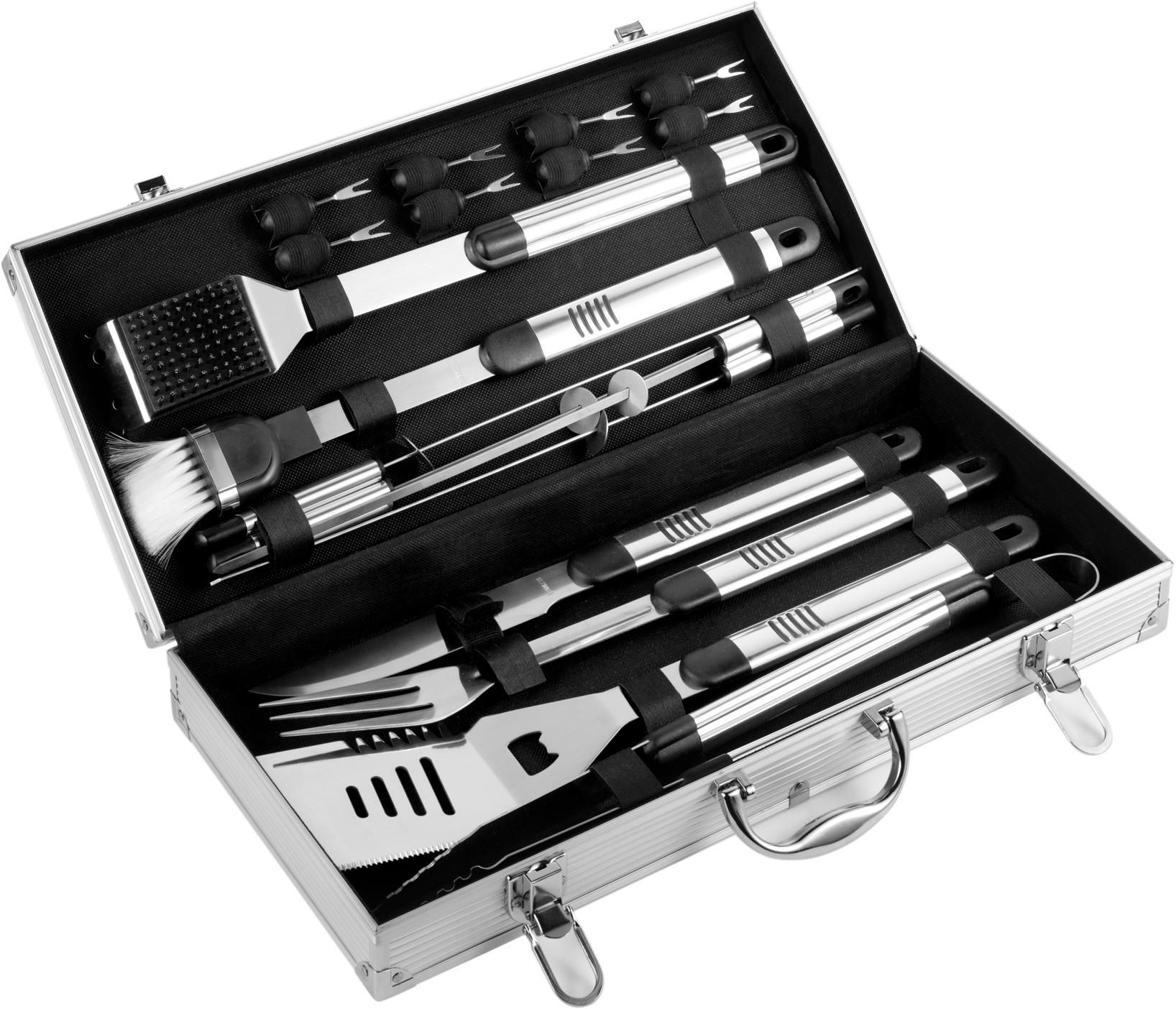 Vue 4 de Set barbecue Dawn | Inox | Valise