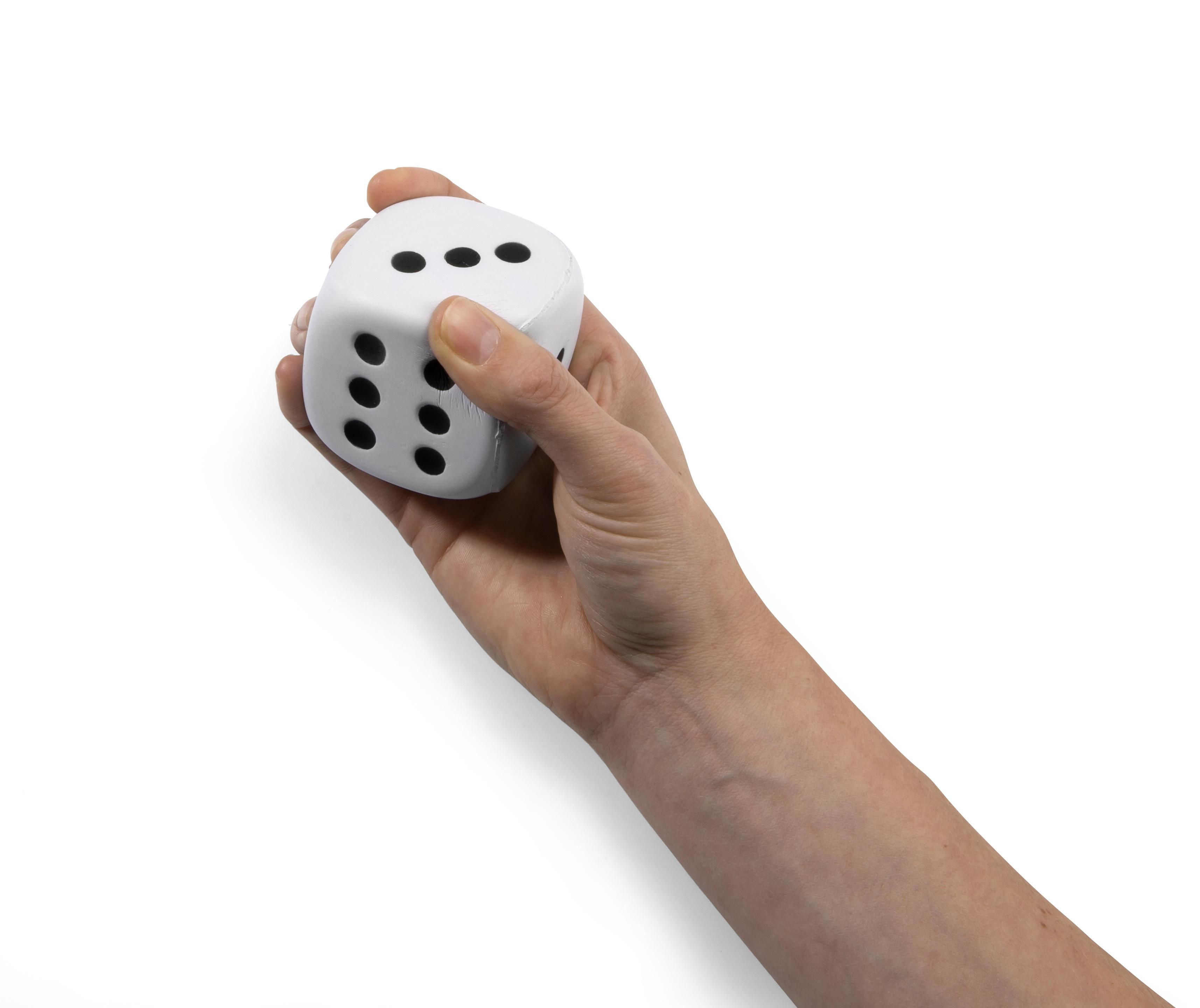 Vue 4 de Balle antistress Javier | Forme de dé