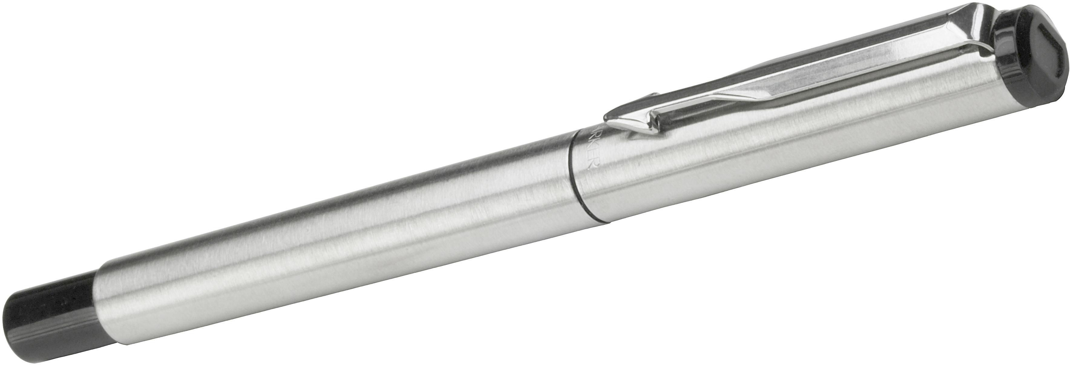 Vue 3 de Parker Vector stylo roller | Acier inoxydable