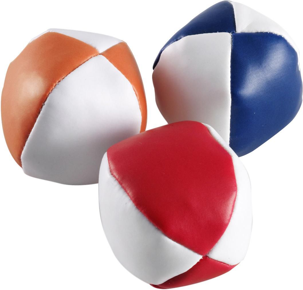 Vue 2 de Set de jonglage Amiya | 3 balles | Pochette coton