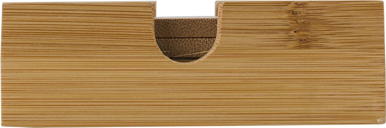 Vue 4 de Set de sous-verres Archer | Bambou | 4 pièces