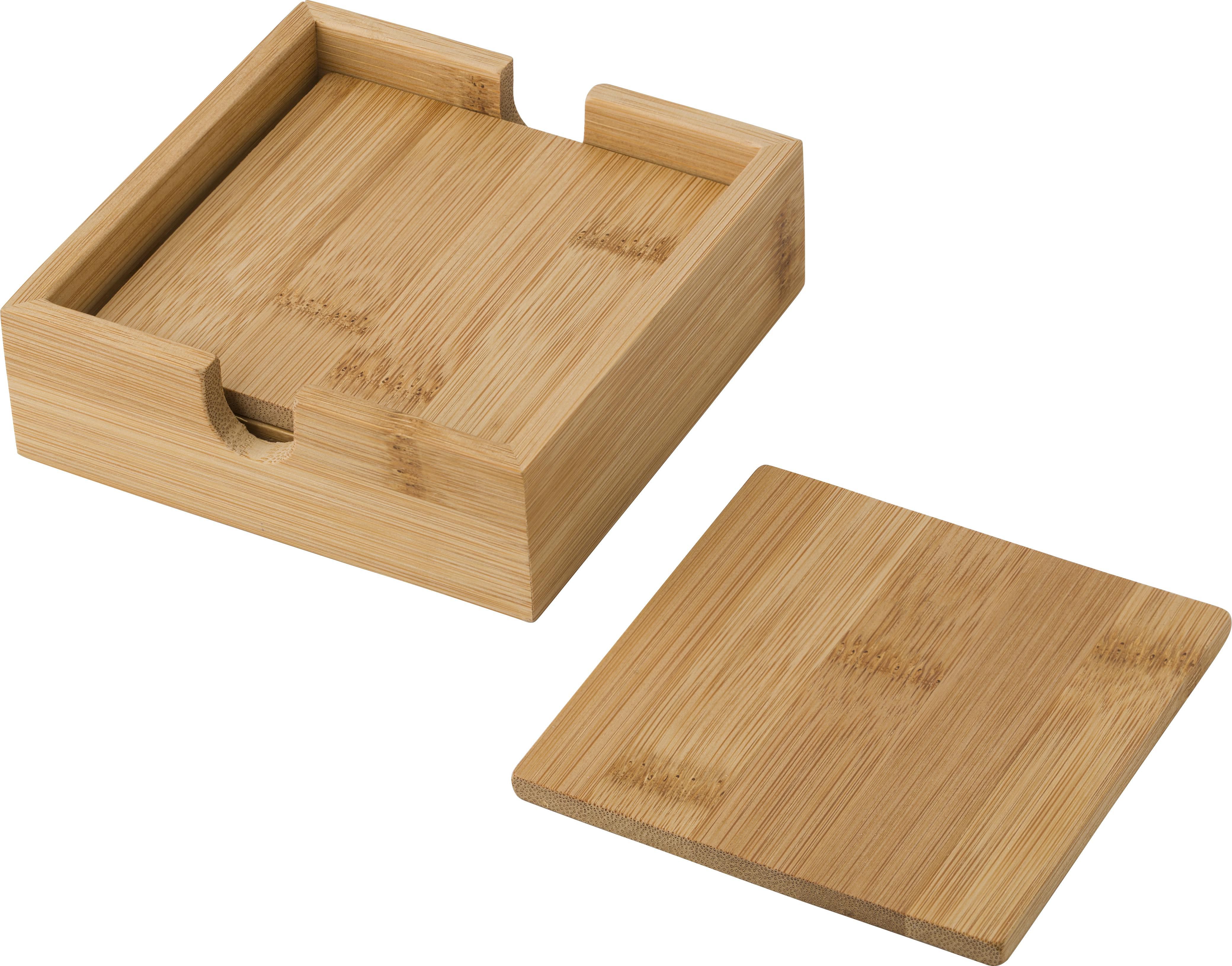 Vue 5 de Set de sous-verres Archer | Bambou | 4 pièces