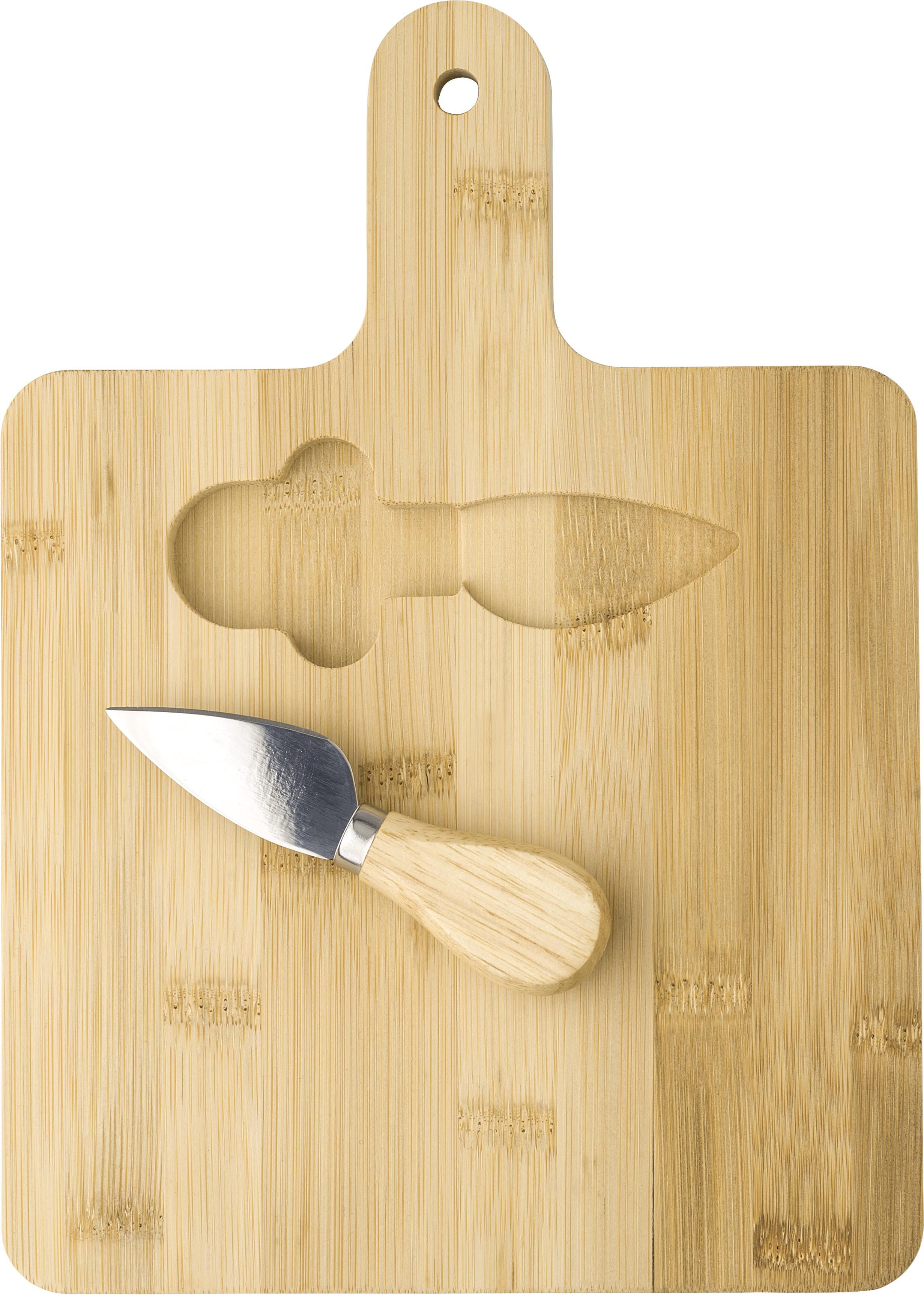 Vue 6 de Plateau à fromages Jelena | Bambou | Avec couteau