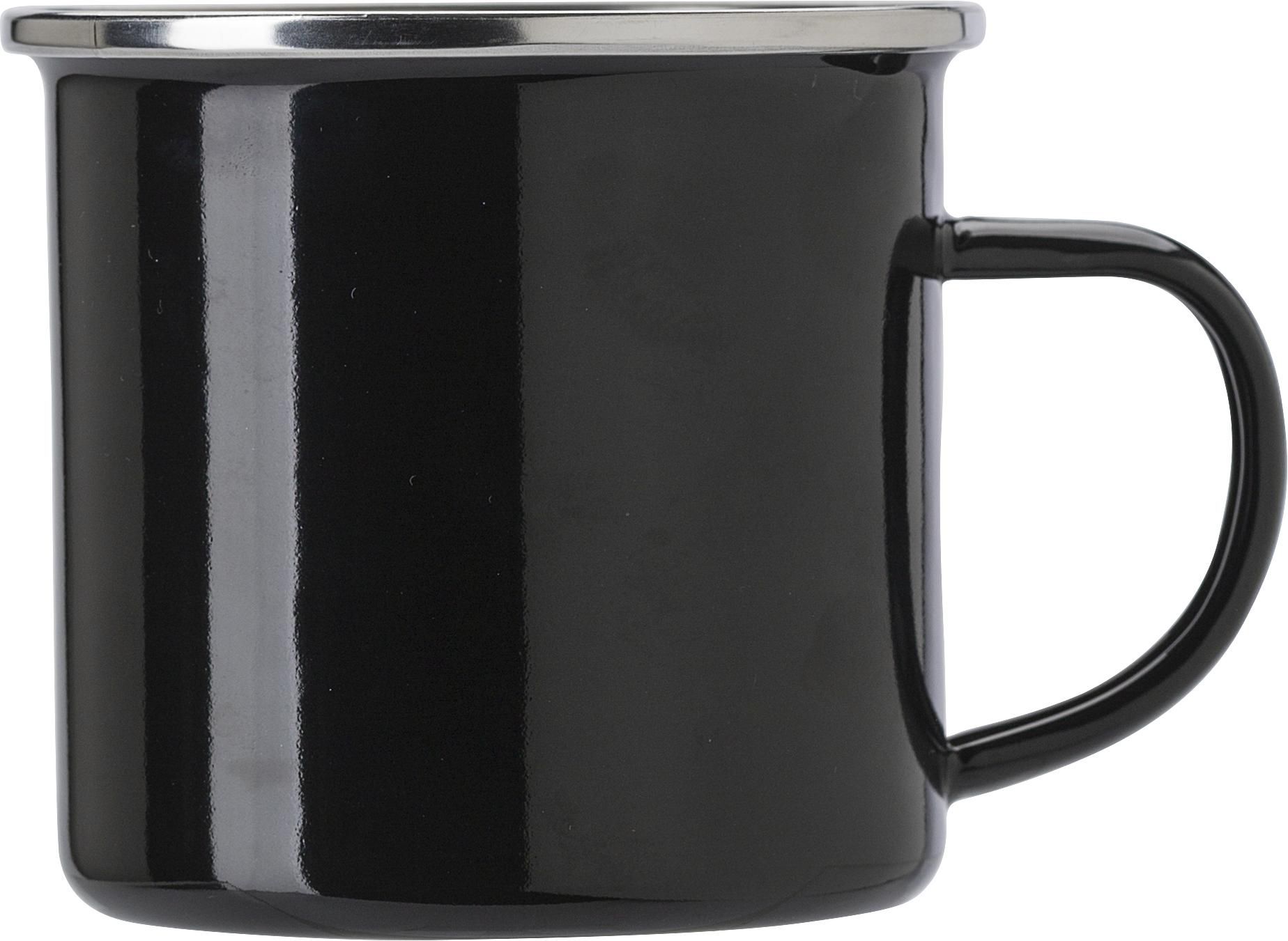 Vue 5 de Chope en émail Jamaal | 350 ml
