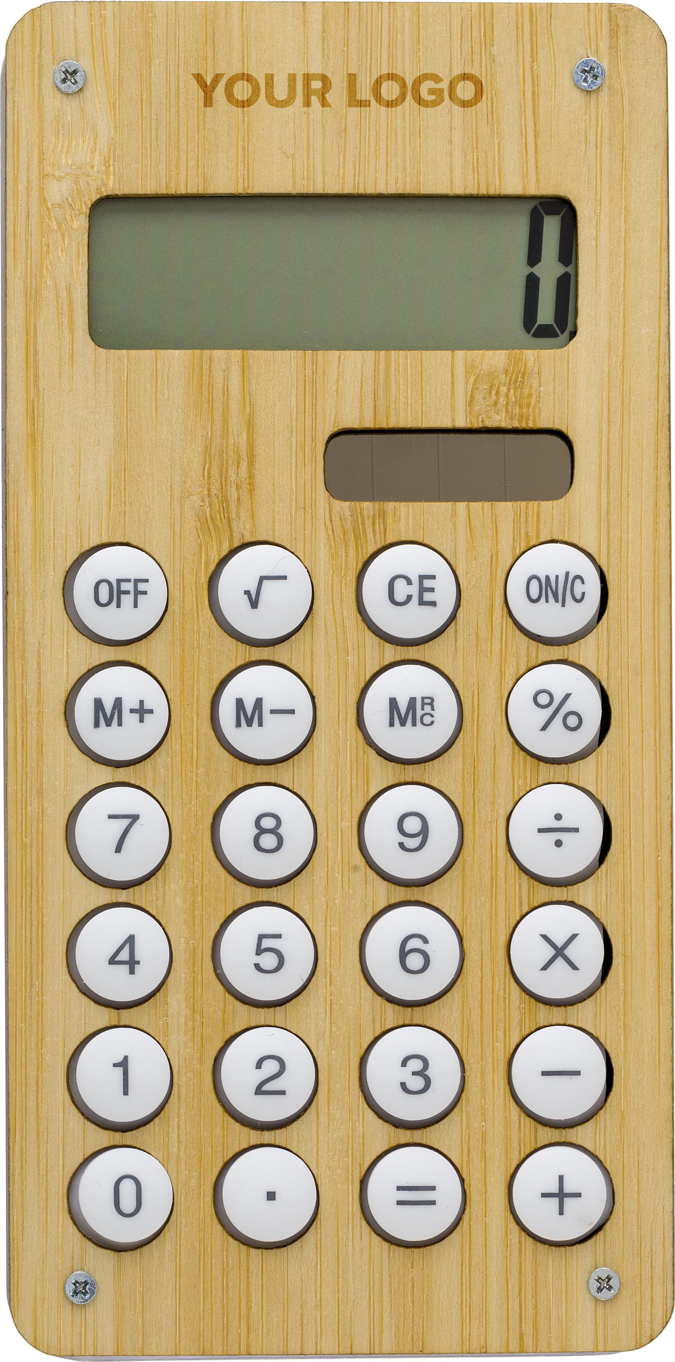 Vue 5 de Calculatrice Thomas | Bambou | Solaire
