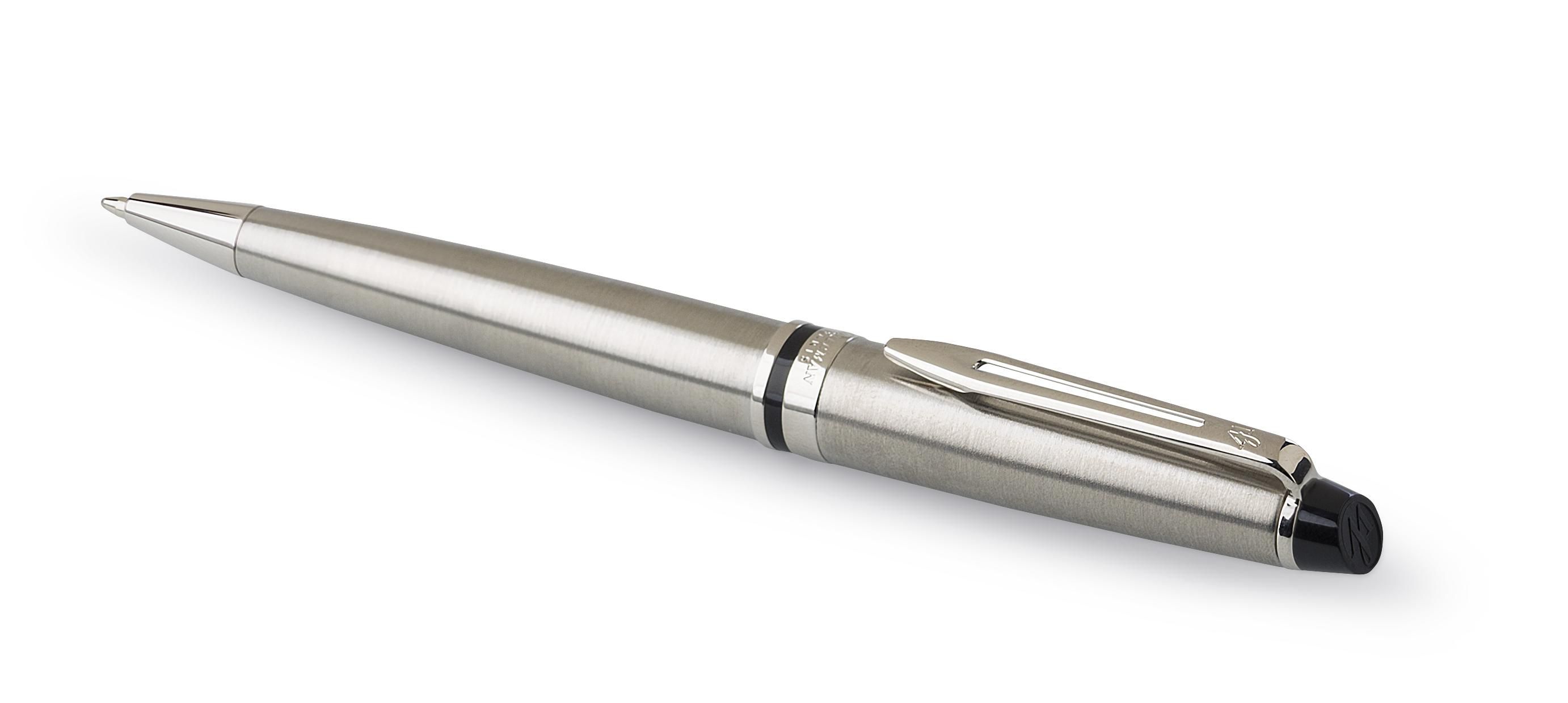 Vue 8 de Waterman Expert stylo bille | Acier inoxydable
