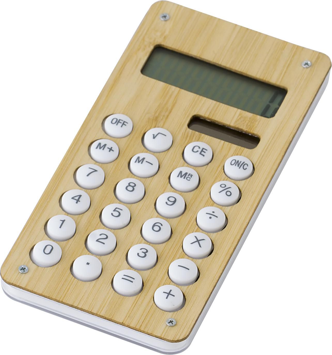 Vue 3 de Calculatrice Thomas | Bambou | Solaire