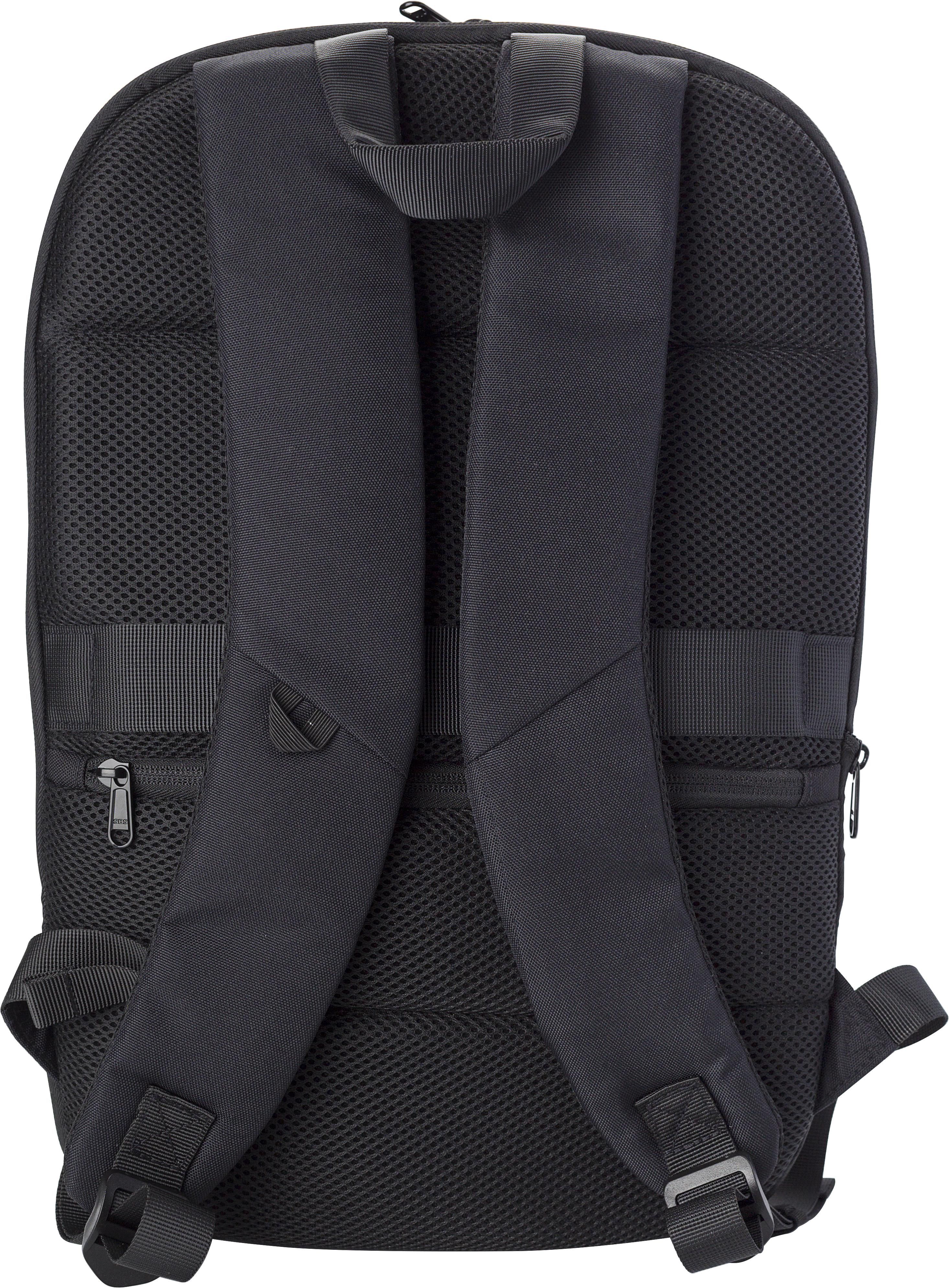 Vue 4 de Sac à dos professionnel Paul | Polyester 600D | Extensible | 22 l